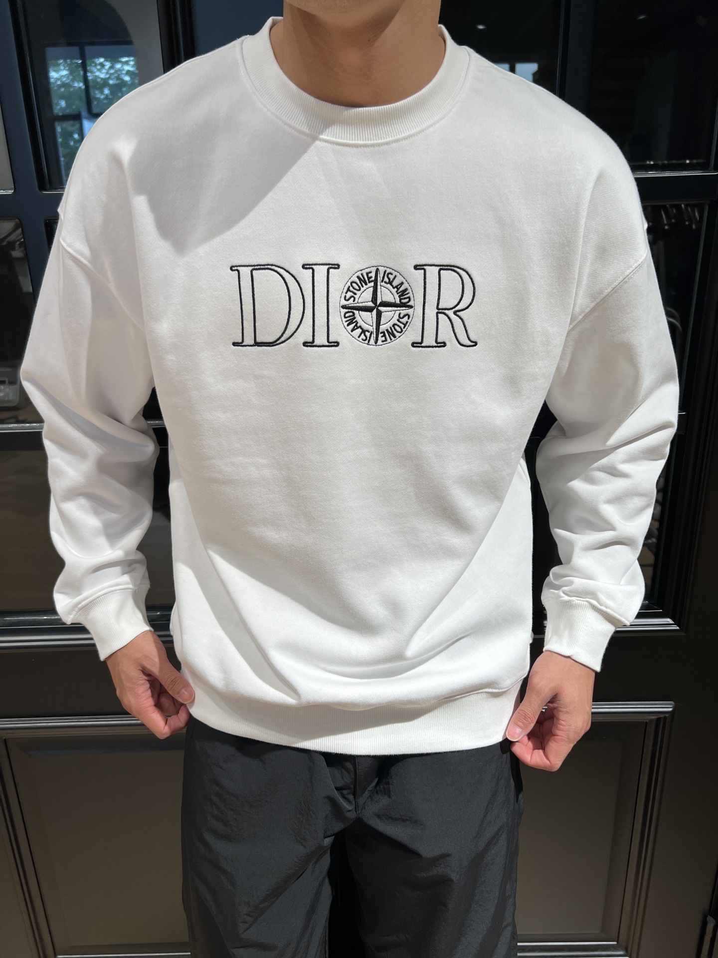 stone island パーカースーパーコピー 純綿 トップス 柔らかい 通気性いい カジュアル ホワイト_7