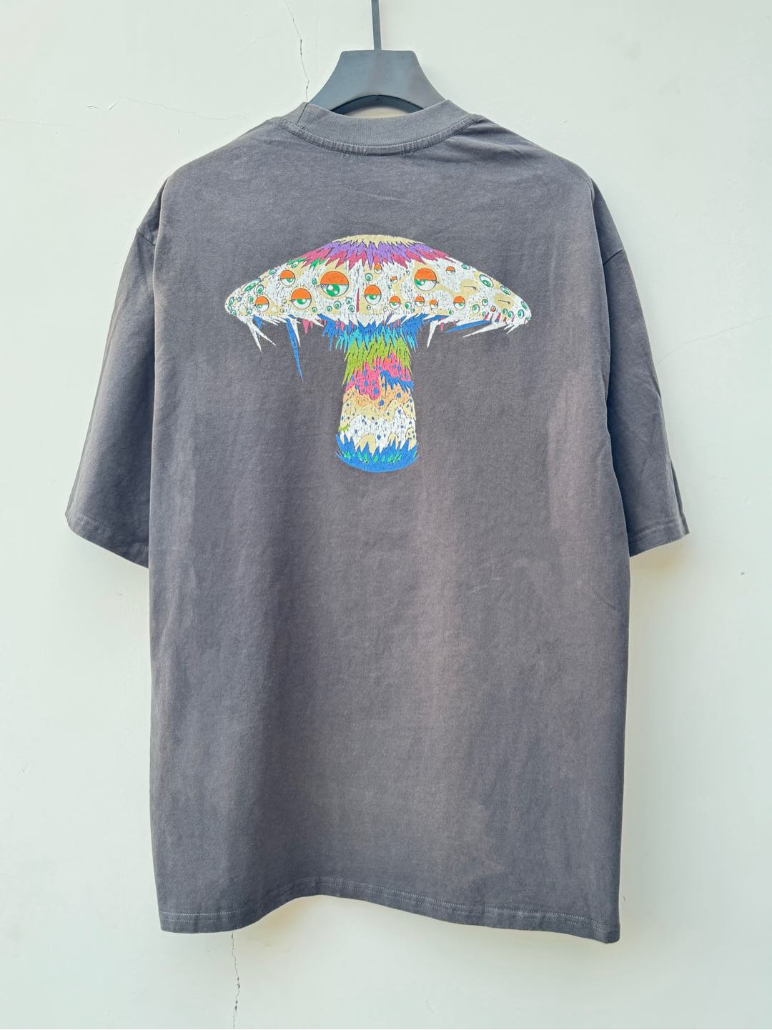 セイントマイケル ロンtコピー SM*Takashi Murakamiコラボ トップス 半袖 Ｔシャツ 77458CH 純綿 グレイ_2