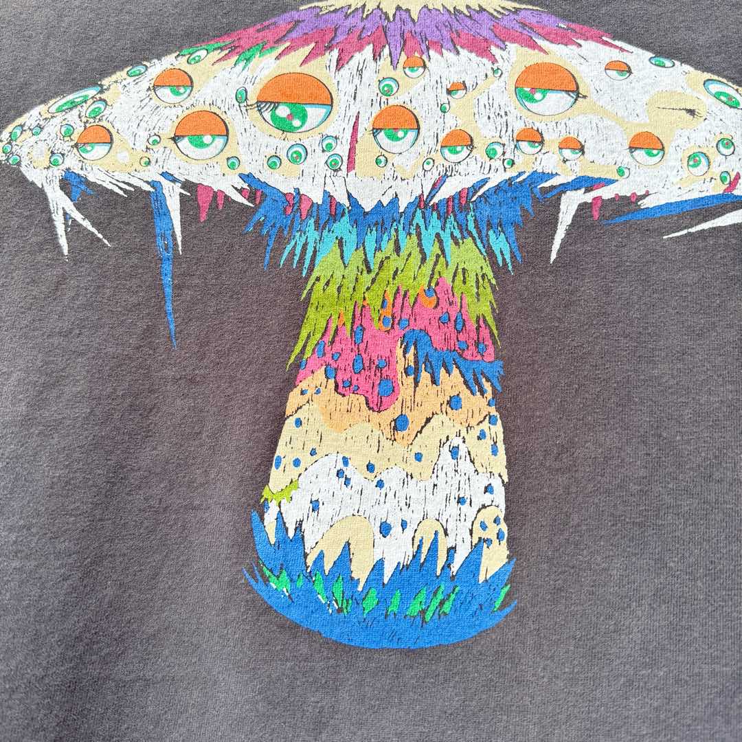セイントマイケル ロンtコピー SM*Takashi Murakamiコラボ トップス 半袖 Ｔシャツ 77458CH 純綿 グレイ_7