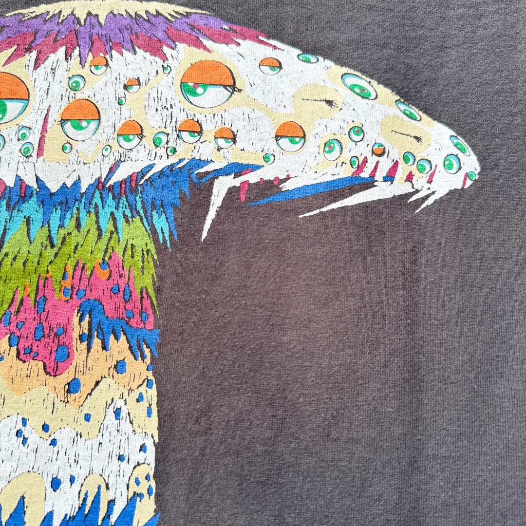 セイントマイケル ロンtコピー SM*Takashi Murakamiコラボ トップス 半袖 Ｔシャツ 77458CH 純綿 グレイ_8