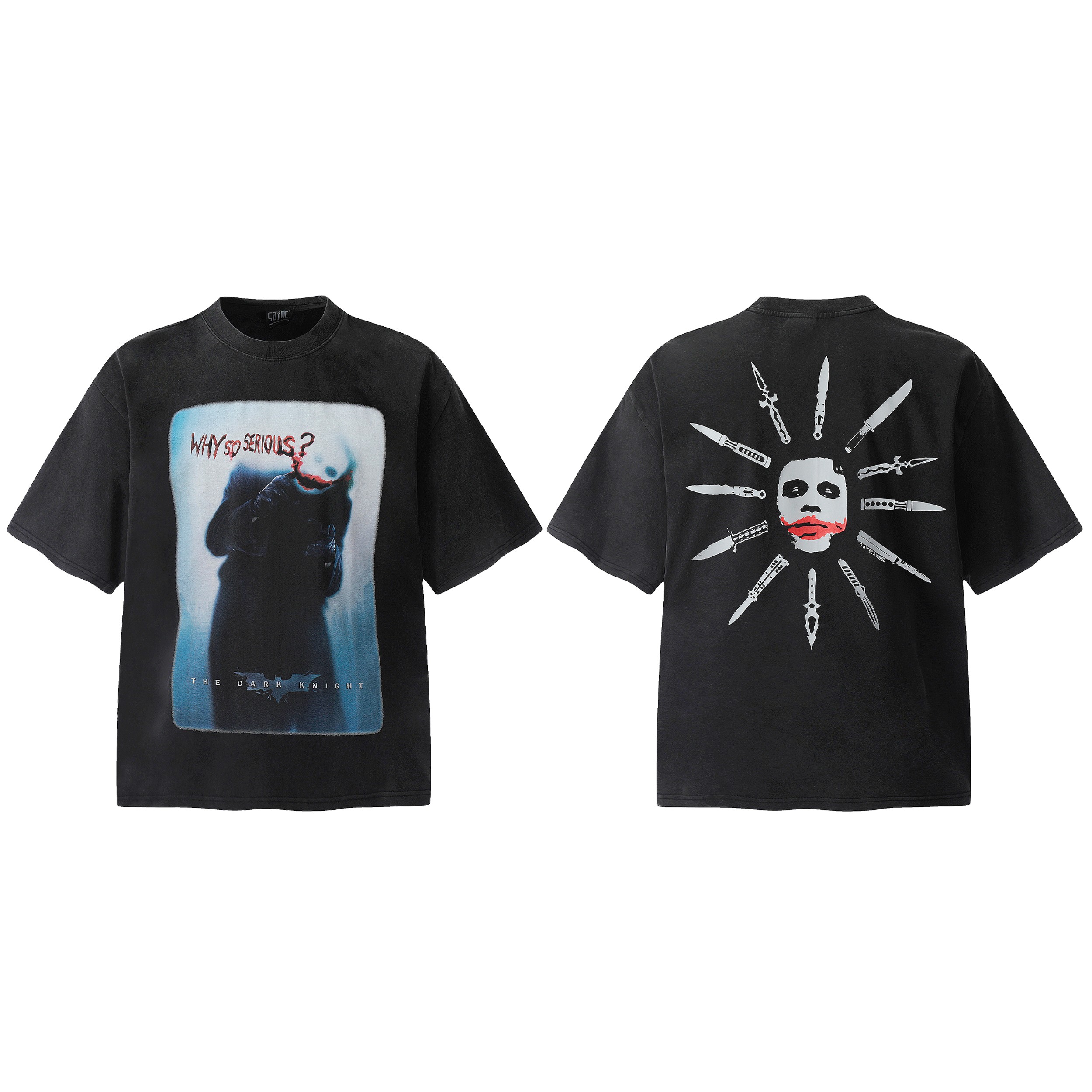 お値打ち価格 セントマイケルロンtコピー トップス 半袖 Ｔシャツ VT9154 純綿 プリント ブラック_1