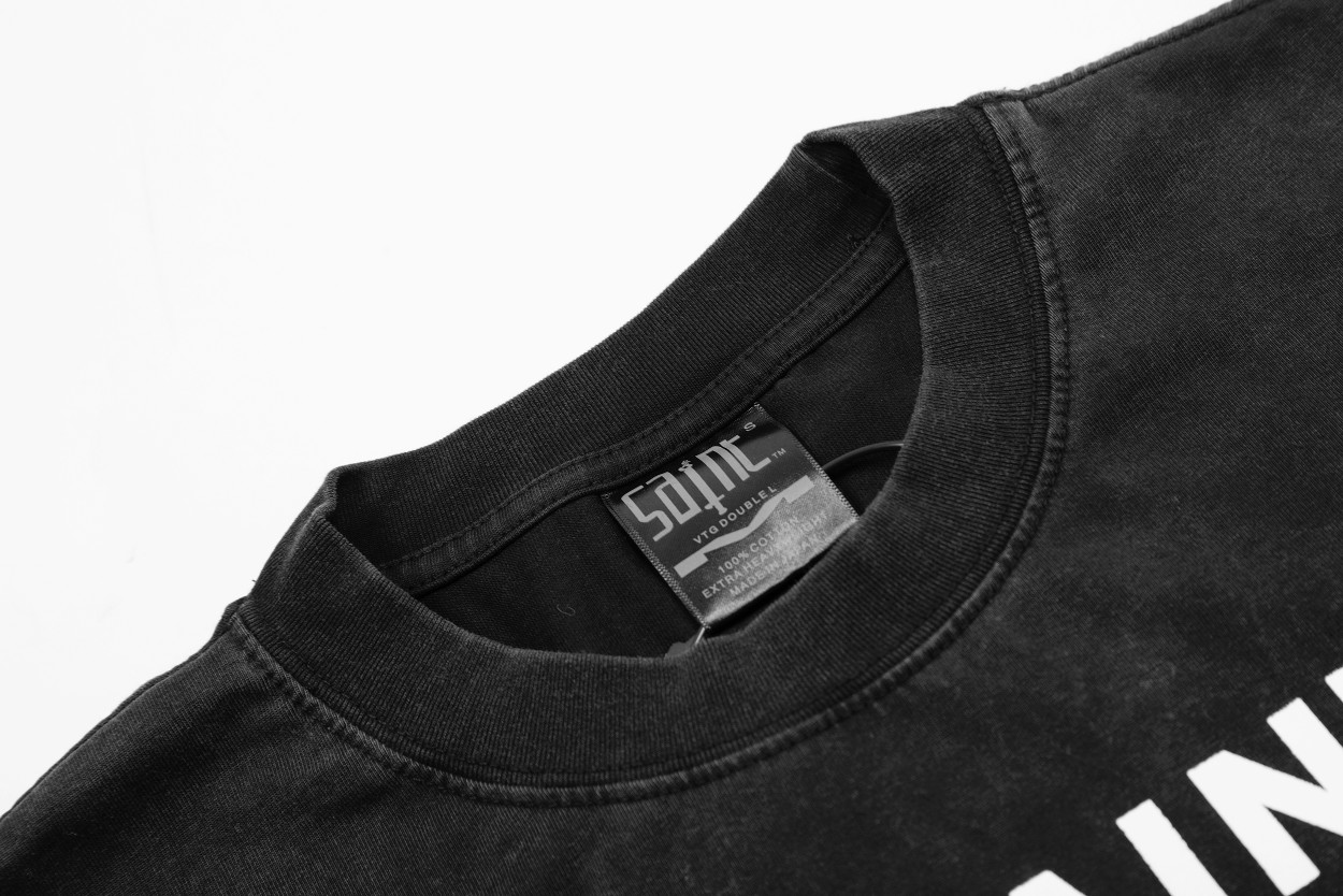 人気セントマイケルサイズ感スーパーコピー 綿 トップス 半袖 Ｔシャツ VT9154 プリント ブラック_4