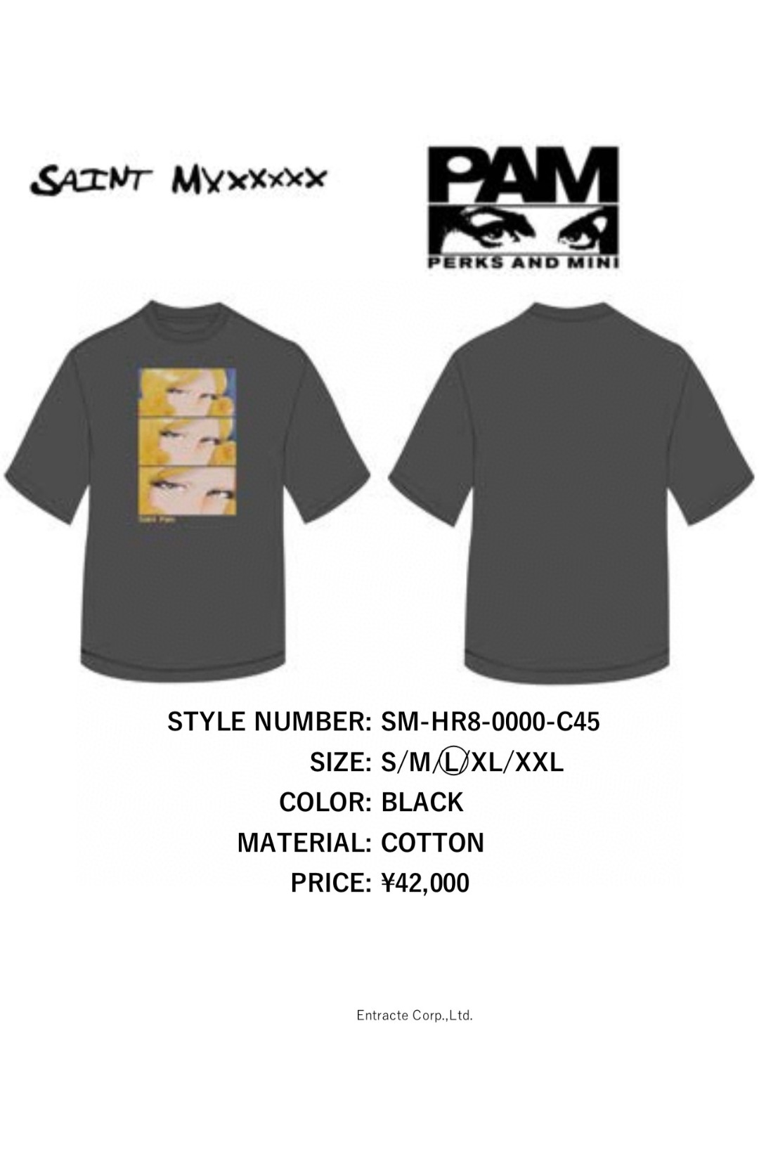 セントマイケル 東京スーパーコピー 綿 トップス 半袖 Ｔシャツ V9146 プリント ブラック_10