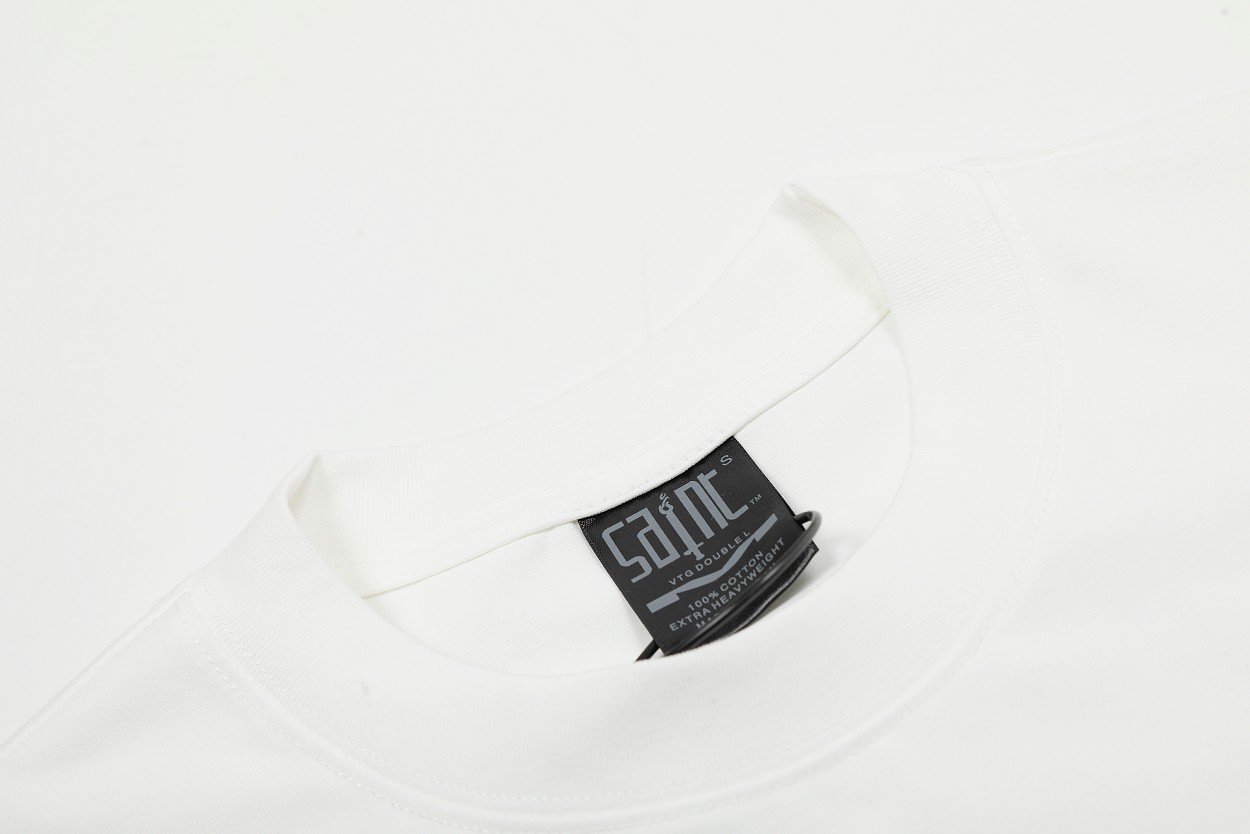 ドライな肌触り  セントマイケル tシャツ メルカリ偽物 100％綿 トップス 半袖 VT9132 プリント ホワイト_10