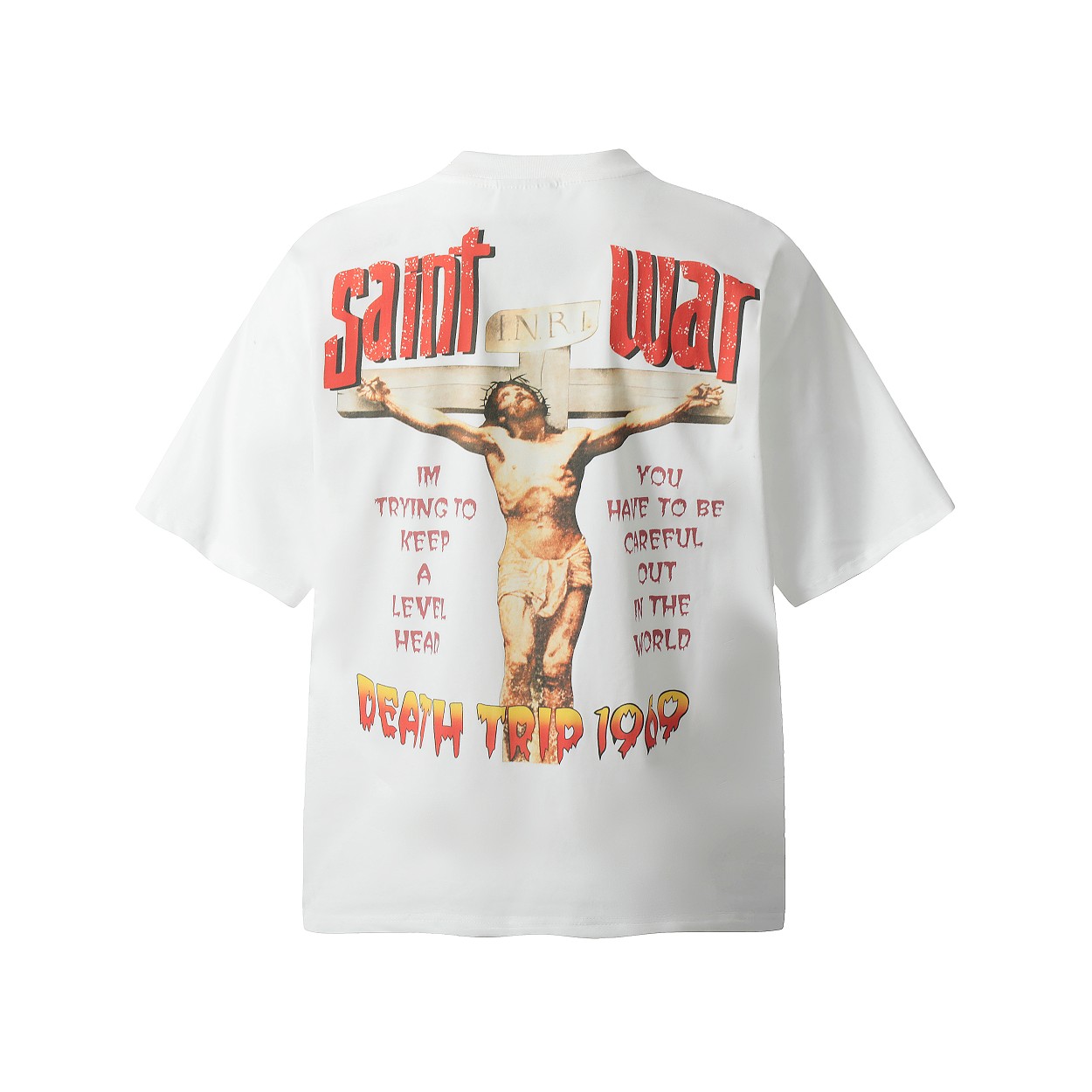 抗菌防臭 セントマイケル tシャツ 元ネタコピー 100％綿 トップス 短袖 VT9134 プリント ホワイト_3