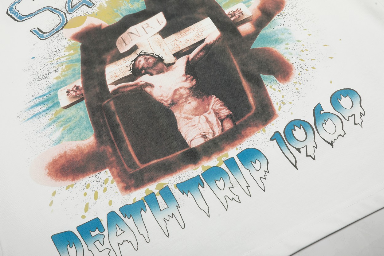 抗菌防臭 セントマイケル tシャツ 元ネタコピー 100％綿 トップス 短袖 VT9134 プリント ホワイト_6