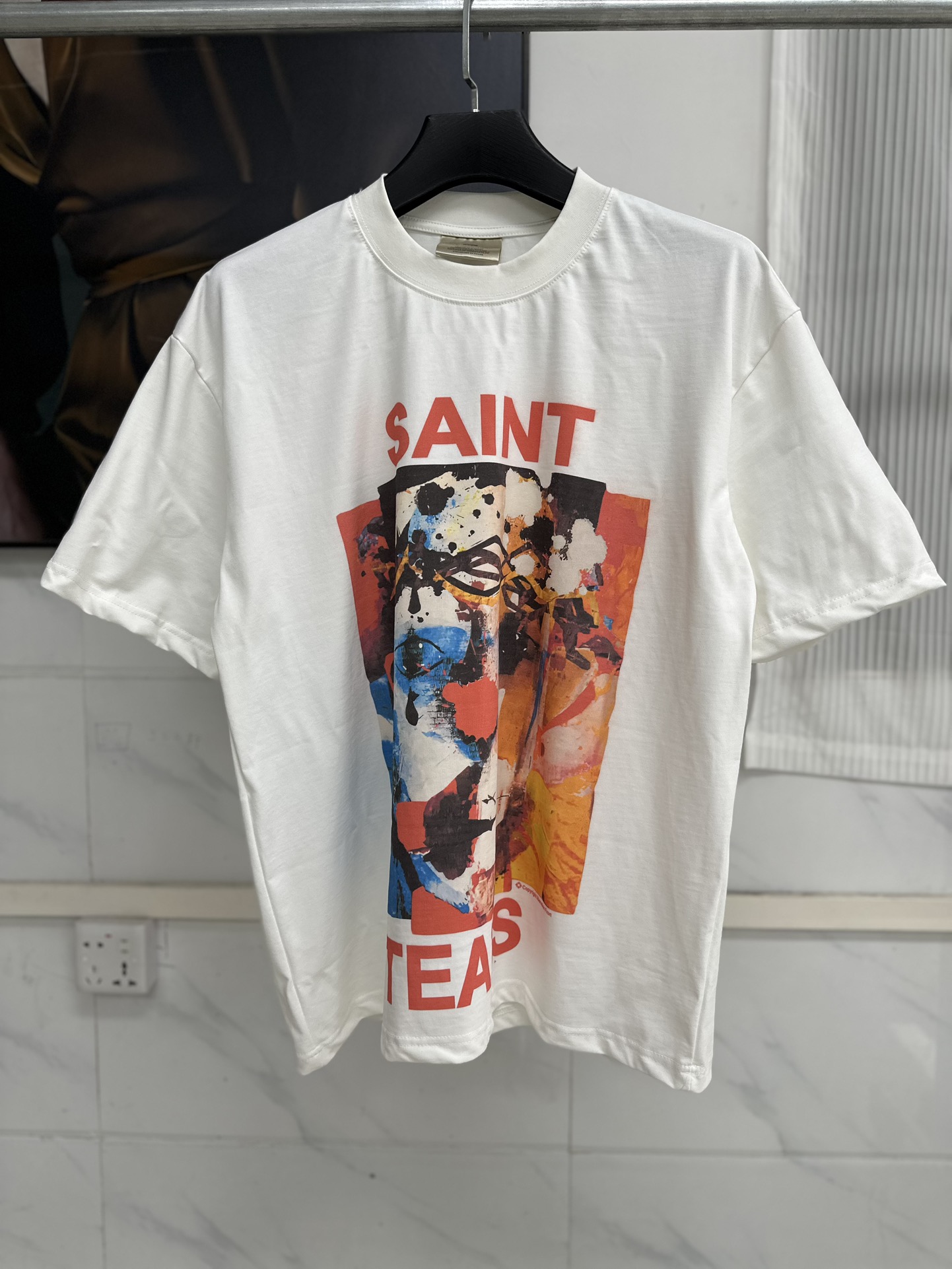 SMセントマイケル tシャツ サイズ感スーパーコピー 100％綿 トップス 短袖 VT9127 プリント ホワイト_14