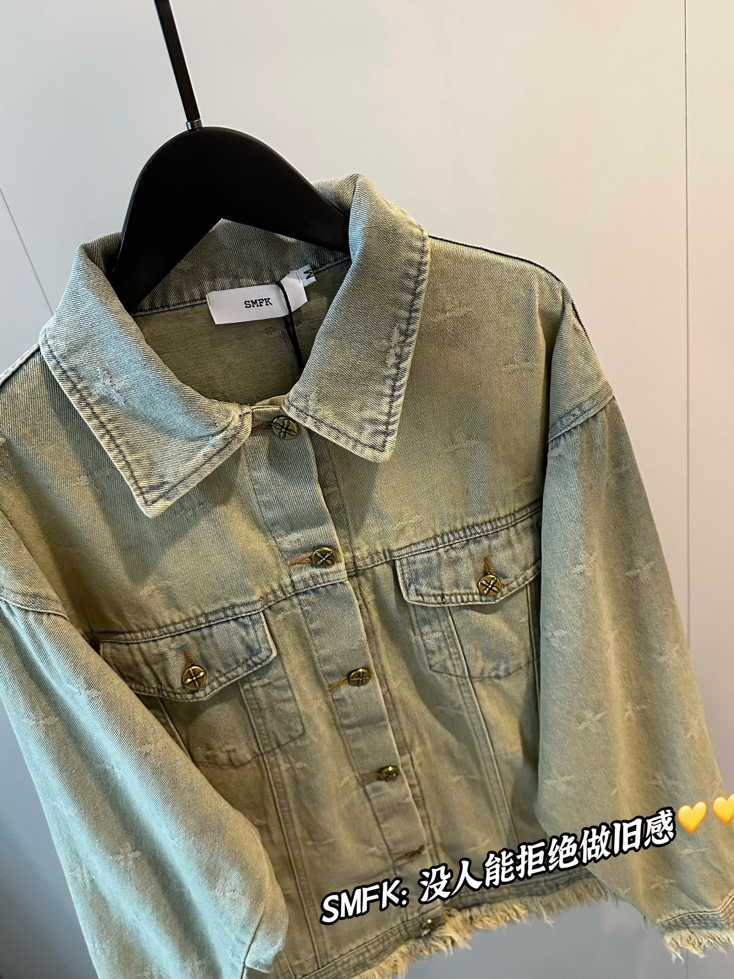 smfk 中国スーパーコピー ジャケット デニム トップス アウター プリント満載 シンプル ブルー_2