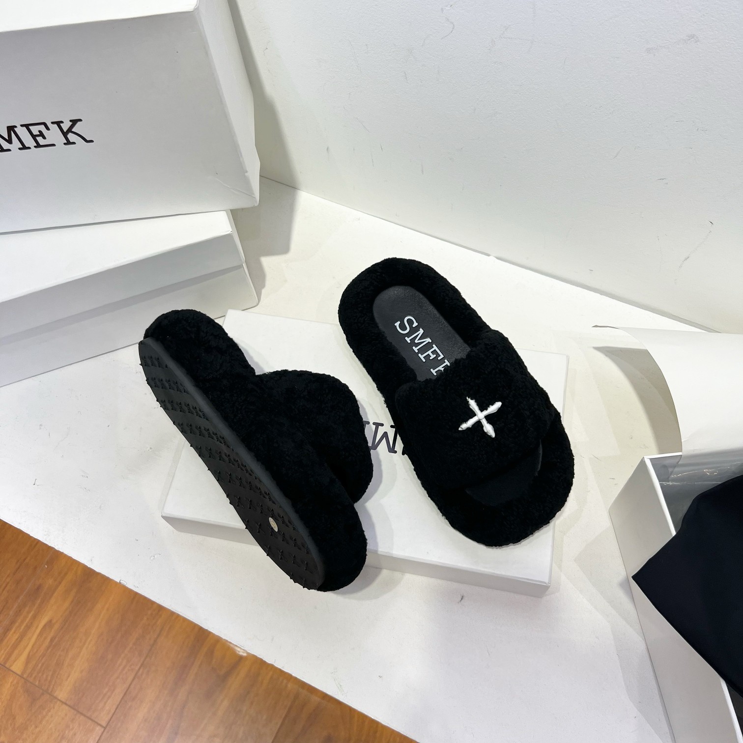 SMFK シューズ 厚底偽物 スリッパ サンダル 高品質 カジュアル あるきやすい ブラウン_6