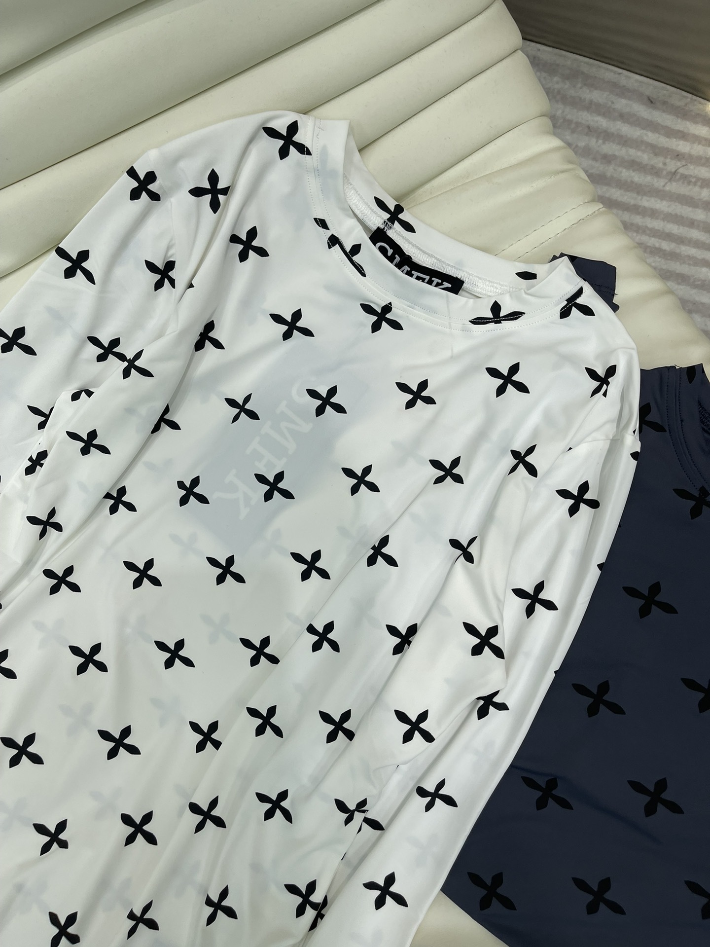 SMFK tシャツヤーン 専門店スーパーコピー100%綿 トップス 長袖 シンプル ゆったり プリント ホワイト_5