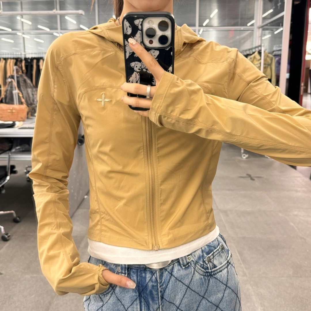 smfk 中国コピー ショットアウター トップス ゆったりずぼん パンツ 100%綿 2点セット イエロー_8