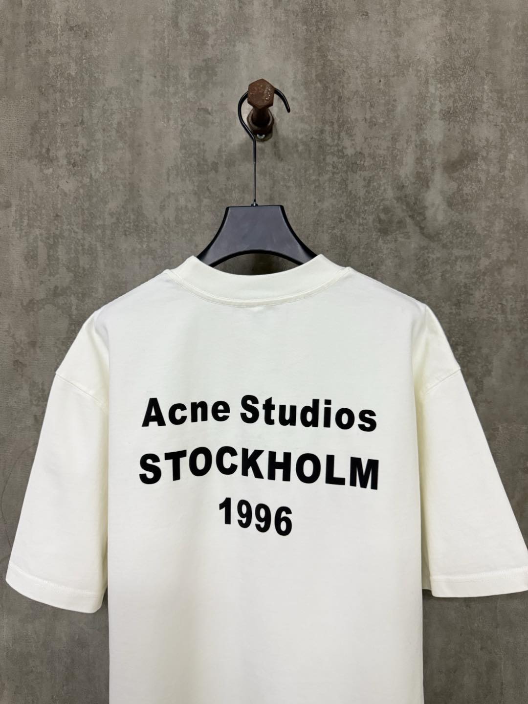 アクネストゥディオズ tシャツスーパーコピー 純綿 トップス 短袖 プリント 通気性いい ホワイト_6