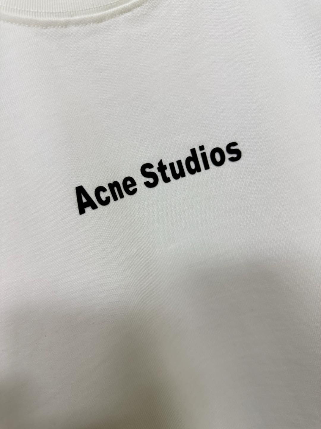 アクネストゥディオズ tシャツスーパーコピー 純綿 トップス 短袖 プリント 通気性いい ホワイト_7
