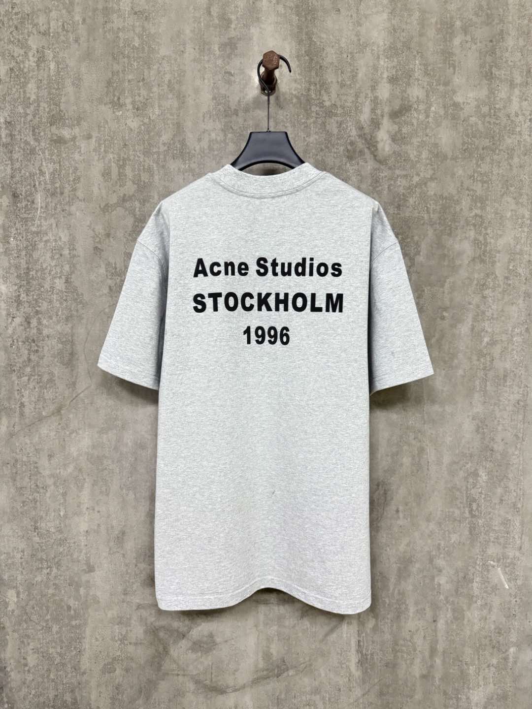 超激得価格 アクネストゥディオ tシャツ偽物 純綿 トップス 短袖 プリント 通気性いい グレイ_2