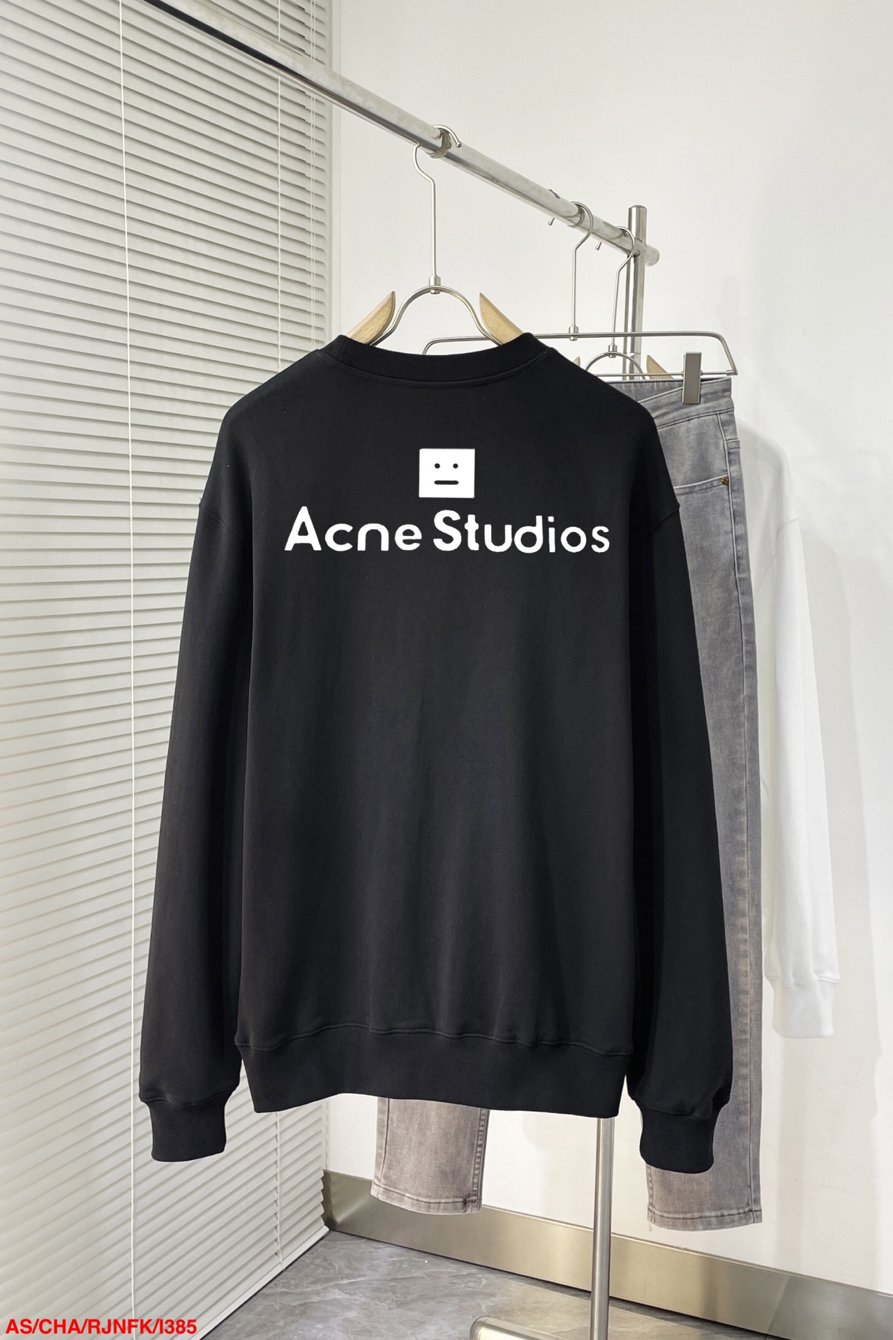 アクネストゥディオズ tシャツ コーデコピー 純綿 長袖トップス ロゴプリント 夏秋服 ブラック_2