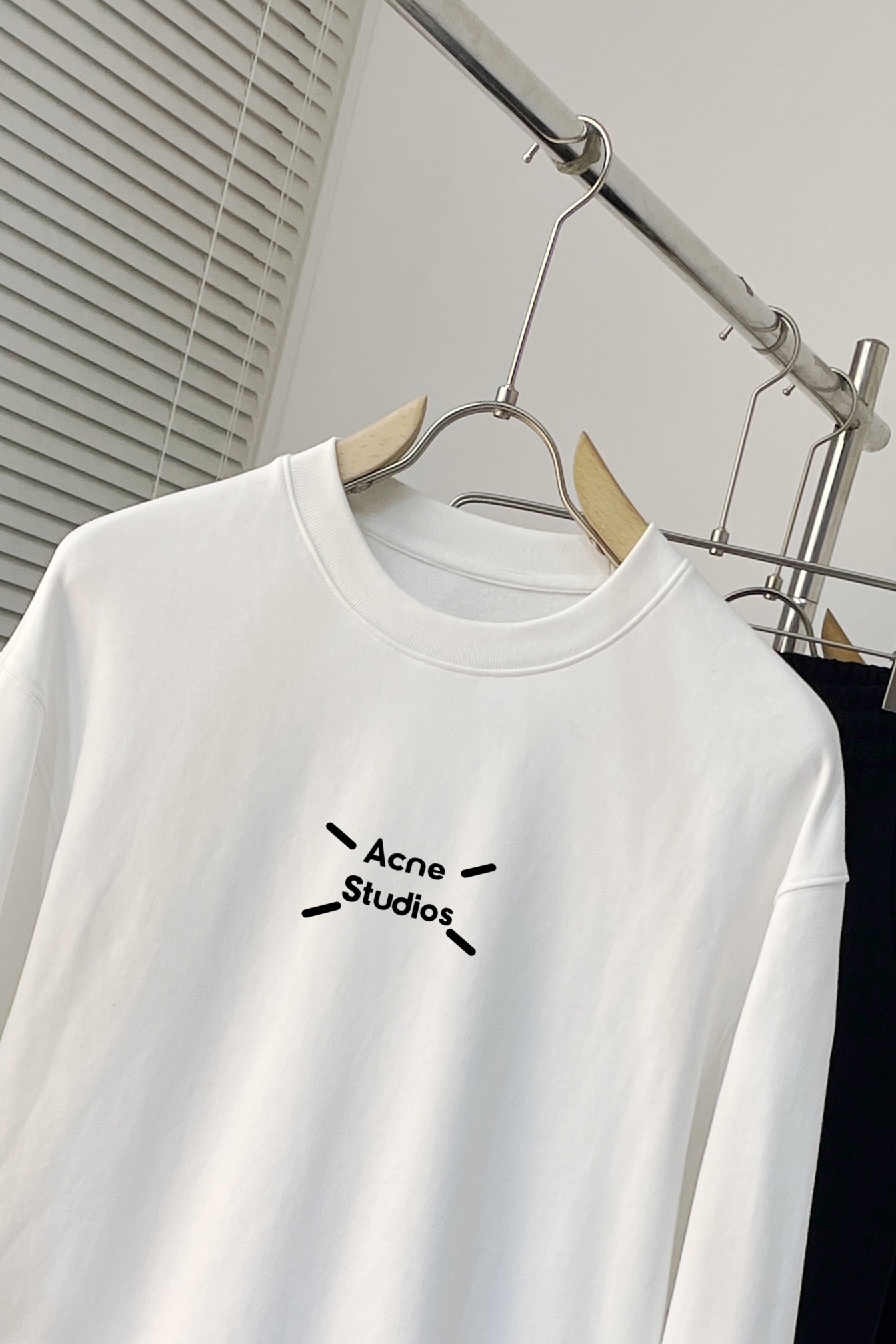 アクネストゥディオズ tシャツ メンズスーパーコピー 純綿 長袖トップス ロゴプリント 夏秋服 2色可選_4