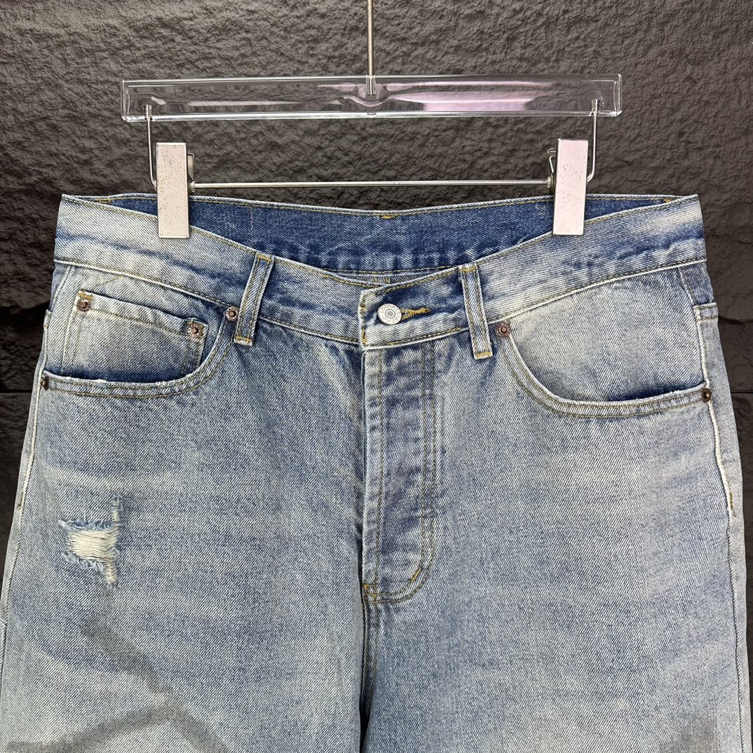 特別価格アイテム アクネストゥディオズ パンツ メンズ偽物 ジーンズ デニム 筒形ズボン ゆったり ブルー_3