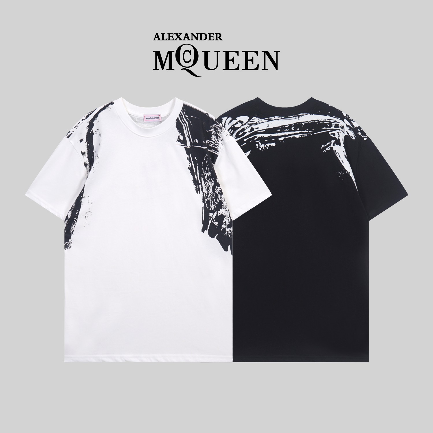 お値打ち価格 マックイーンtシャツＮ級品 シンプル  純綿 トップス ファッション プリント G1161 2色可選_1