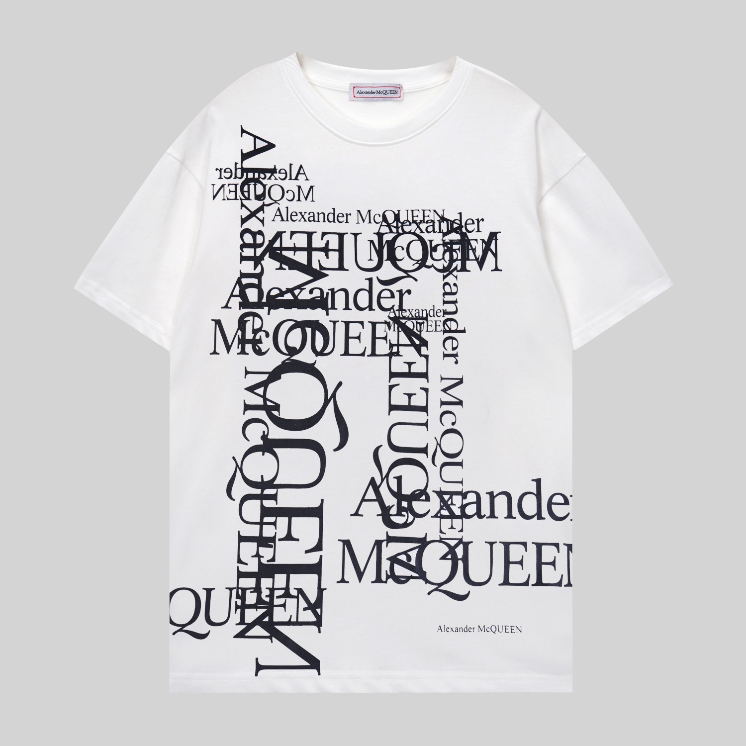 アレキサンダーマックイーン 服偽物 Ｔシャツ 純綿 トップス プリント 夏新品 G1118 2色可選_2