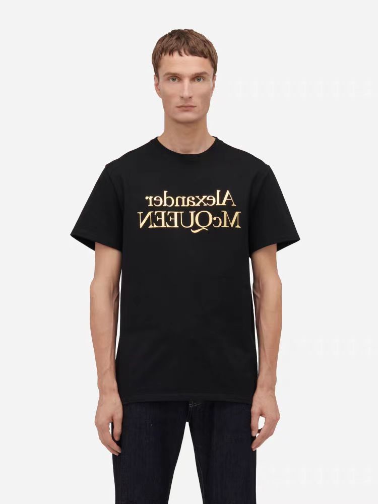 人気定番 アレキサンダーマックイーン ファッションプレスコピー Ｔシャツ 純綿 トップス プリント 2色可選_1