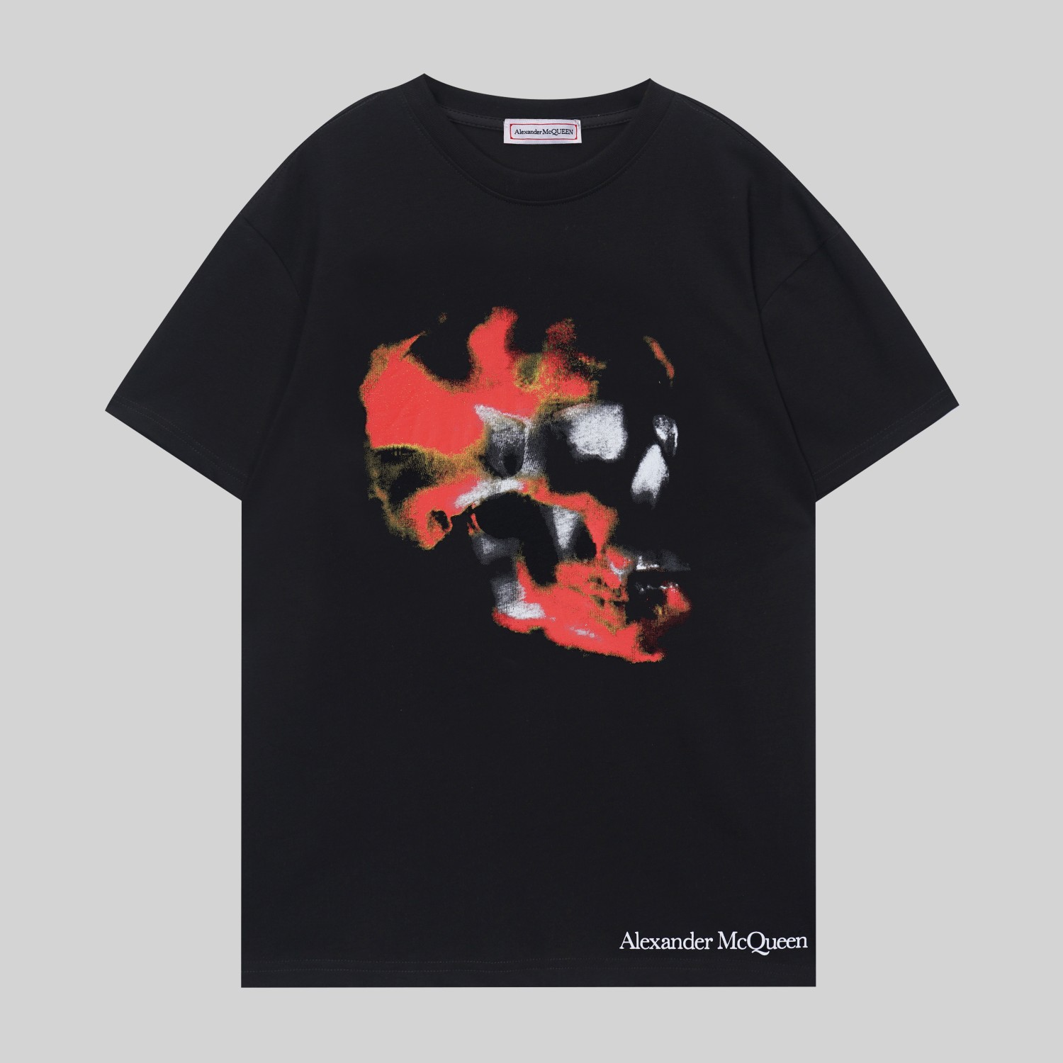 Alexander Mcqueen アレキサンダー tシャツ偽物 ゆったり 純綿 トップス プリント G1089 2色可選_3
