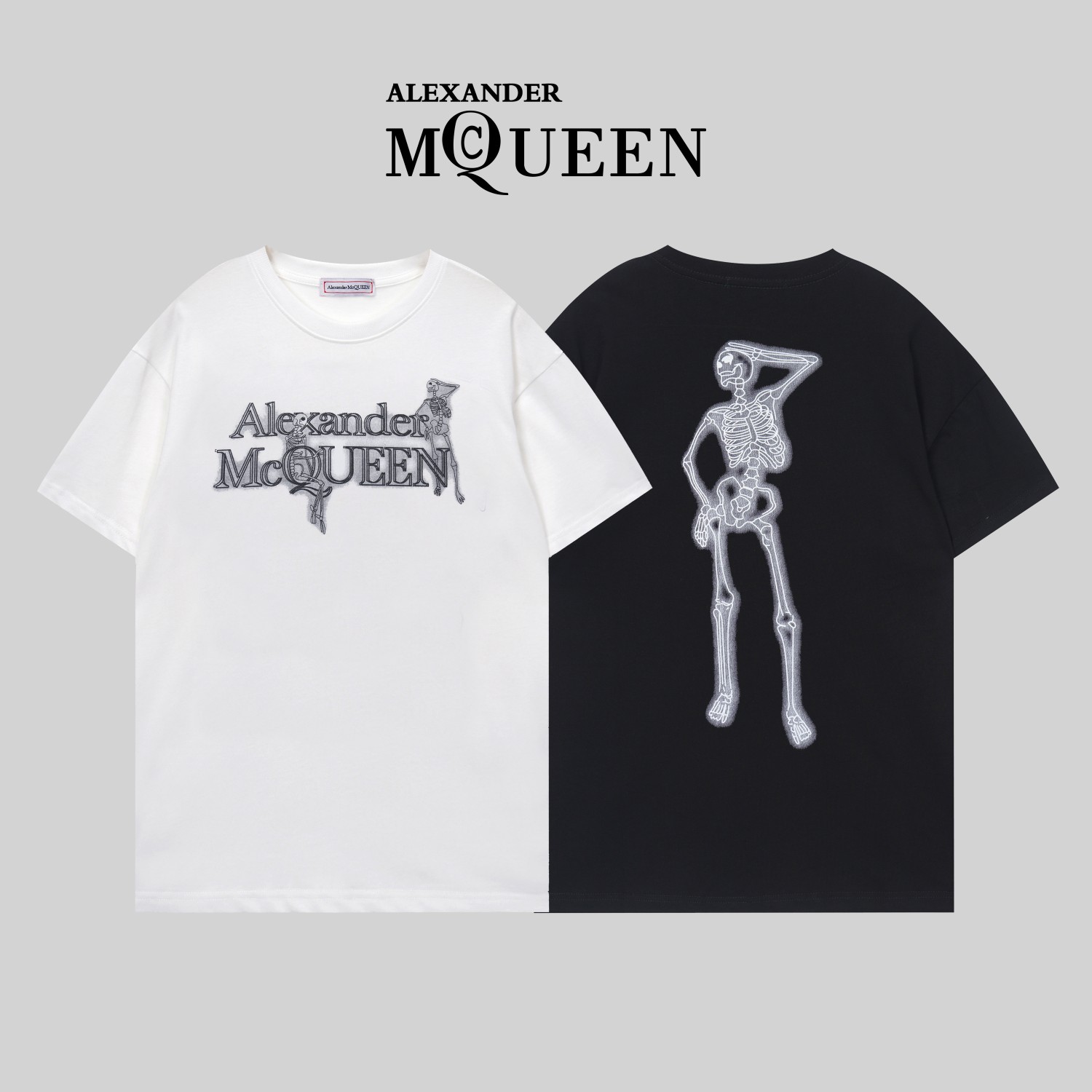 おすすめ tシャツ アレキサンダーワンコピー ゆったり 純綿 トップス プリント G1073 2色可選_1