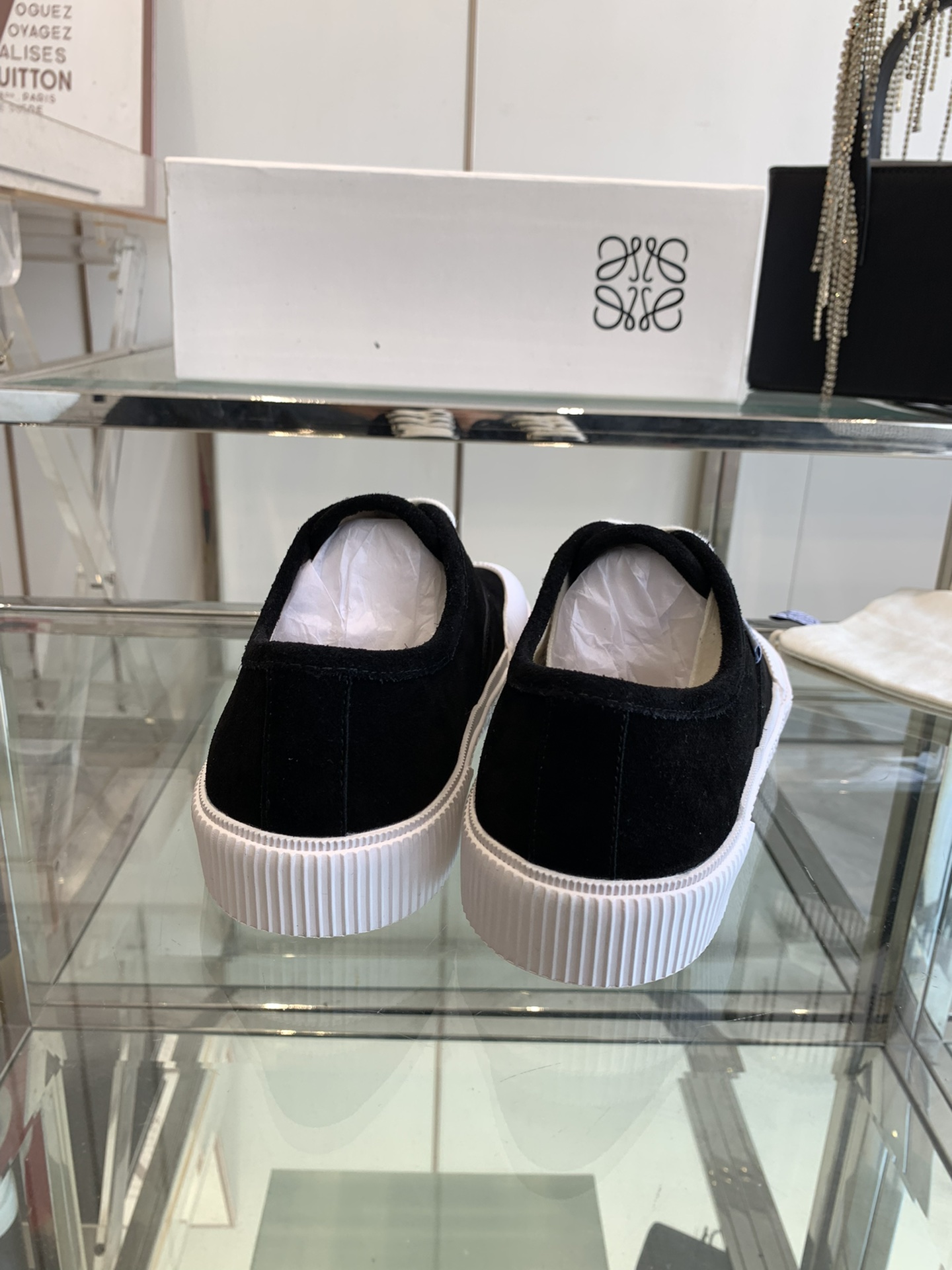 海外セレブが愛用する レディース ロエベ スニーカーＮ級品 カジュアル シューズ 男女兼用 ランニング 運動 ブラック_9