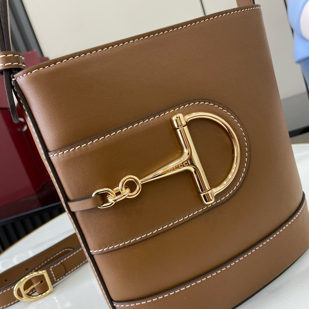 現代感 gucci ショルダー バッグ激安通販 牛革 レザー ハンドバッグ 大容量 ファッション 833665 ブラウン_2