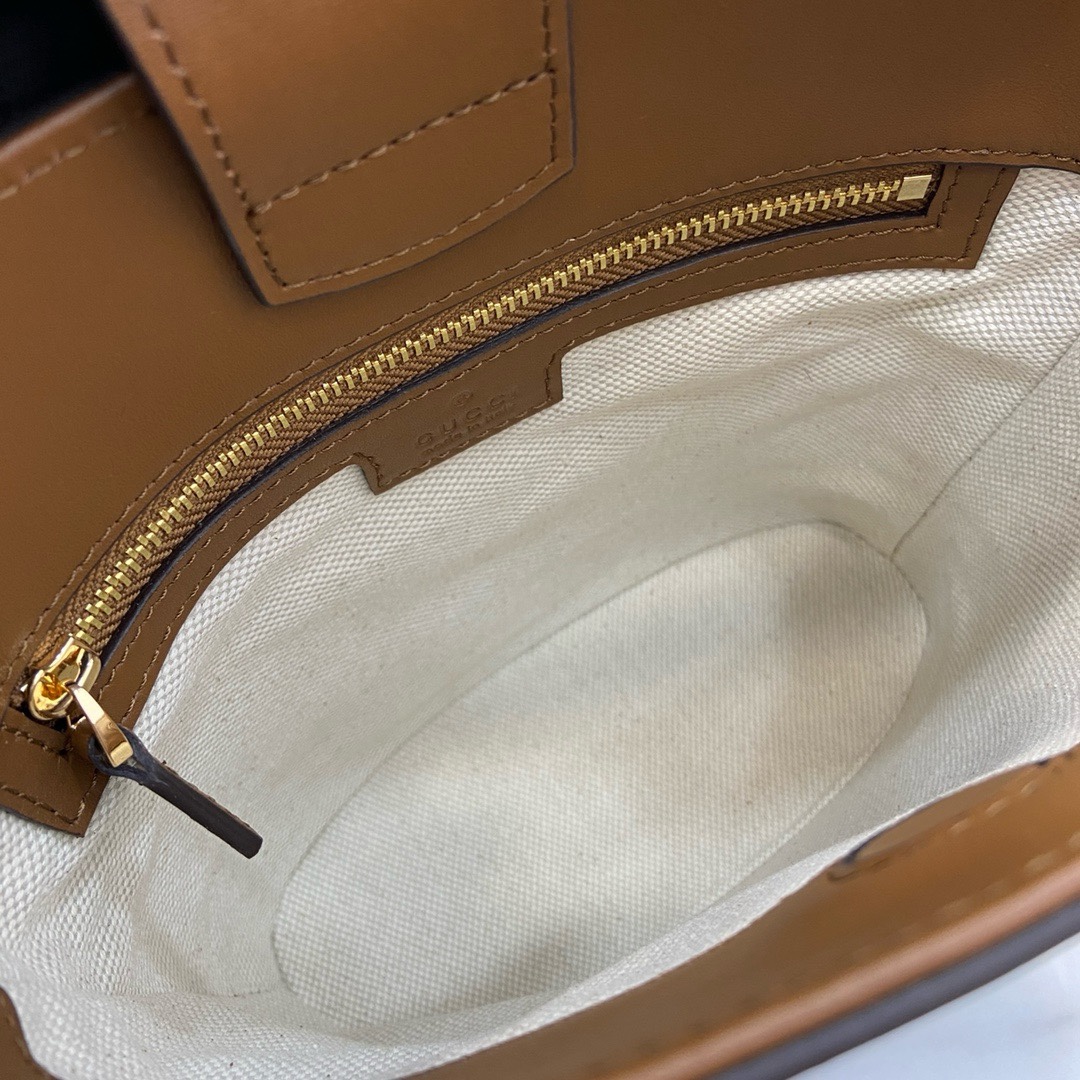 現代感 gucci ショルダー バッグ激安通販 牛革 レザー ハンドバッグ 大容量 ファッション 833665 ブラウン_5