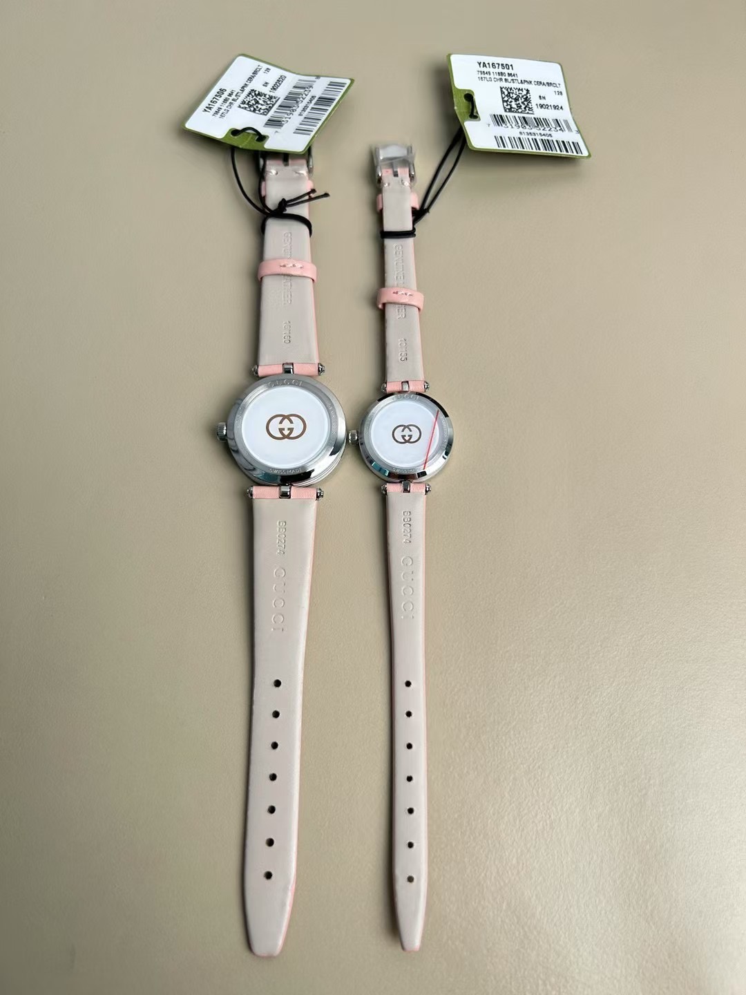 gucci 時計 レディース偽物 ウォッチ 腕時計 防水 優雅レディ 牛革バンド シンプル ピンク_2