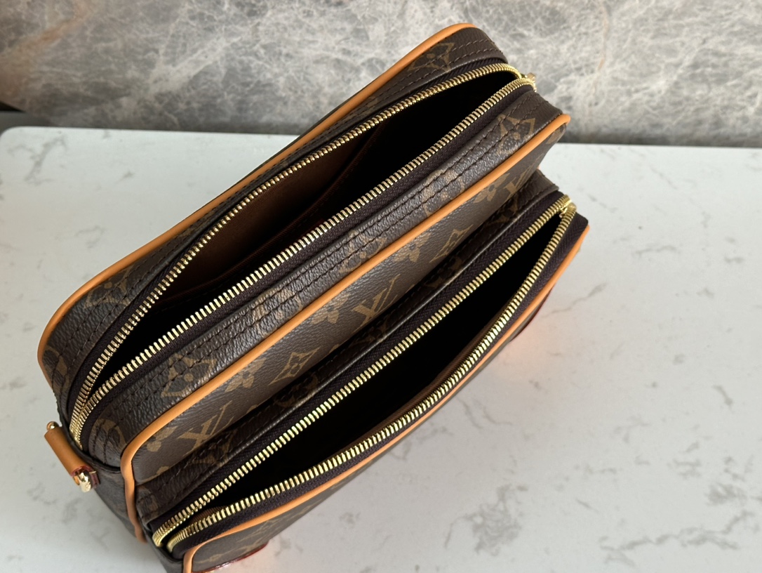 お買い得品 ルイヴィトンバッグ 種類コピー ビジネス  斜め掛けバッグ 牛革 レザー 柔らかい M14016 オレンジ_5