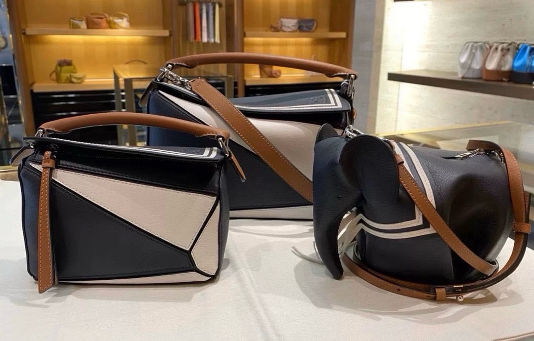 loewe バッグ偽物 レザー 牛革  小象かたち 可愛い 斜め掛けバッグ 66010 ブルー_5