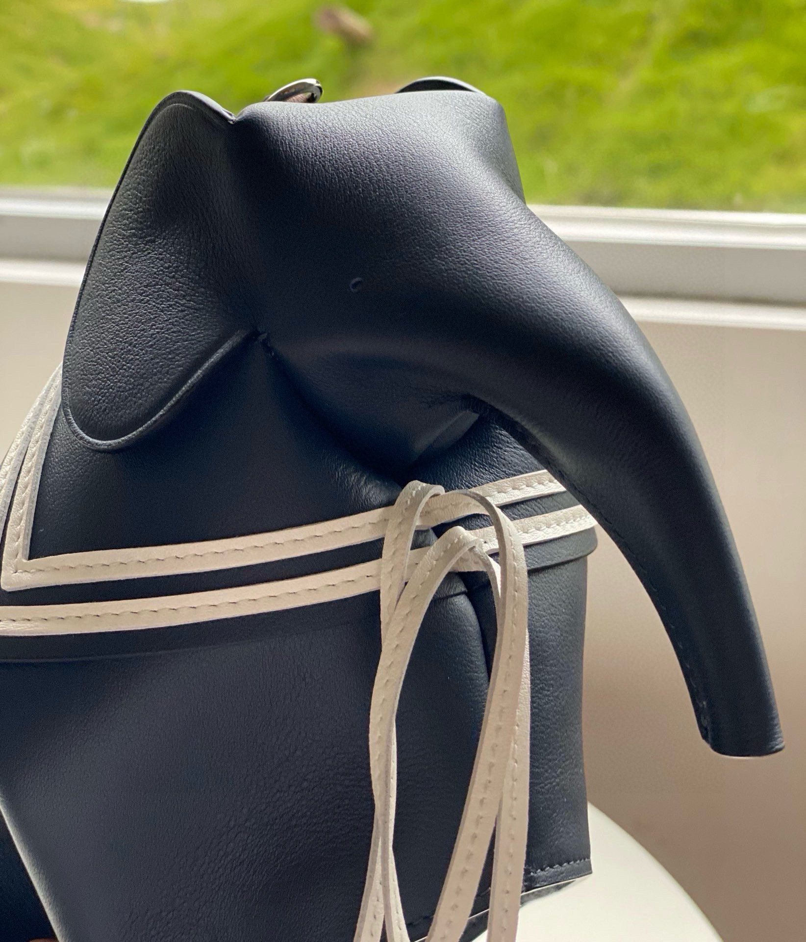 loewe バッグ偽物 レザー 牛革  小象かたち 可愛い 斜め掛けバッグ 66010 ブルー_9
