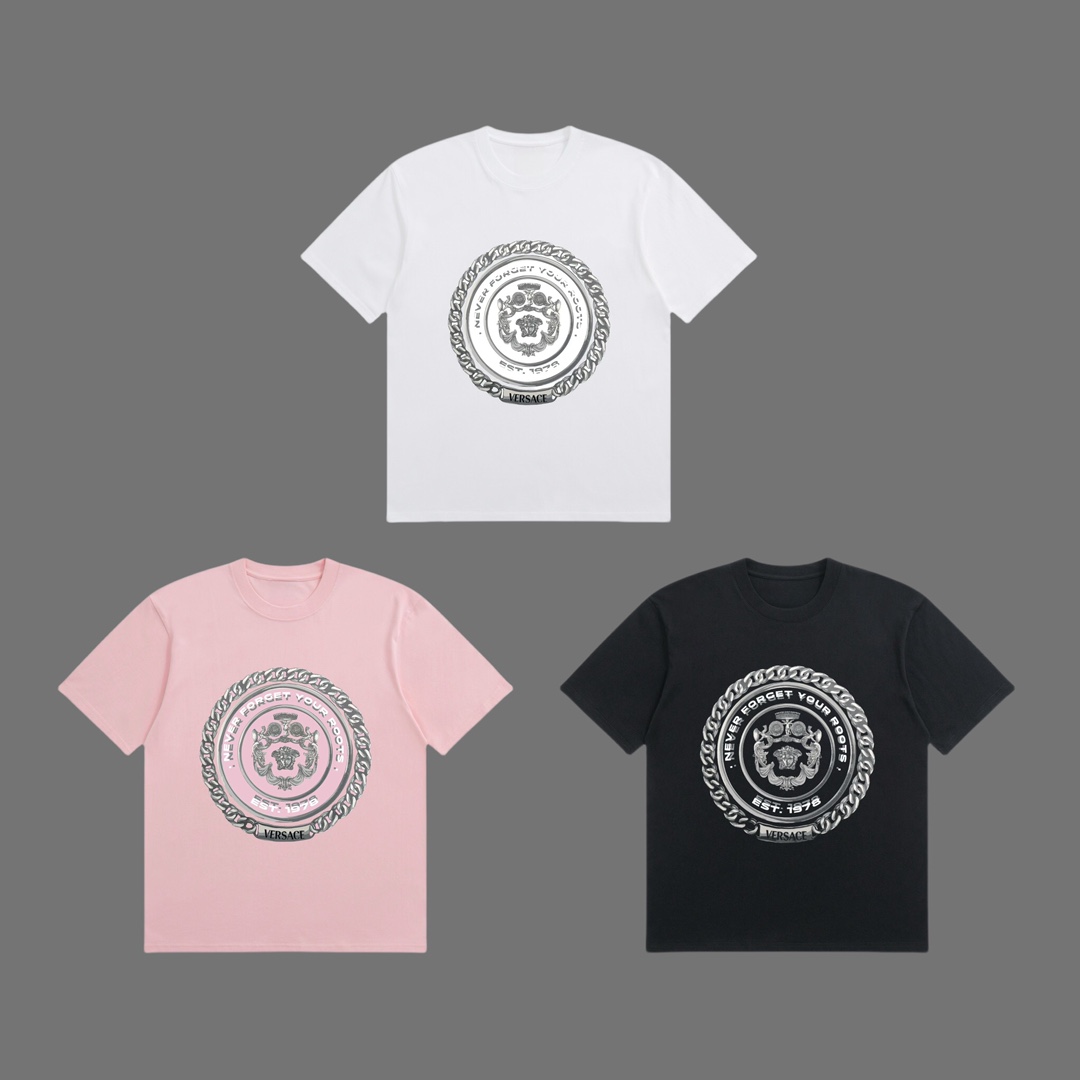VERSACE ヴェルサーチtシャツ偽物 トップス 綿100% 半袖Tシャツ プリント ホワイト_9