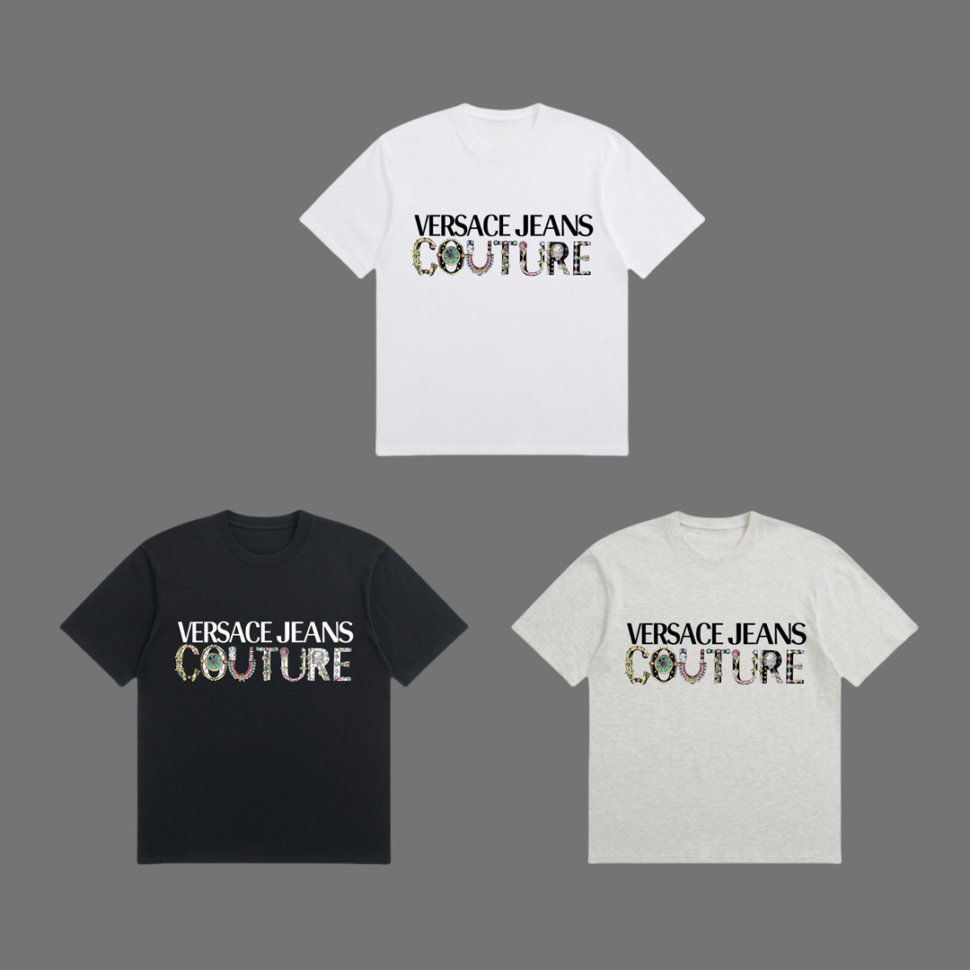 9250 人気流行品 ヴェルサーチtシャツメルカリ偽物 トップス 綿100% 半袖 ゆったり 男女兼用 プリント ホワイト_9