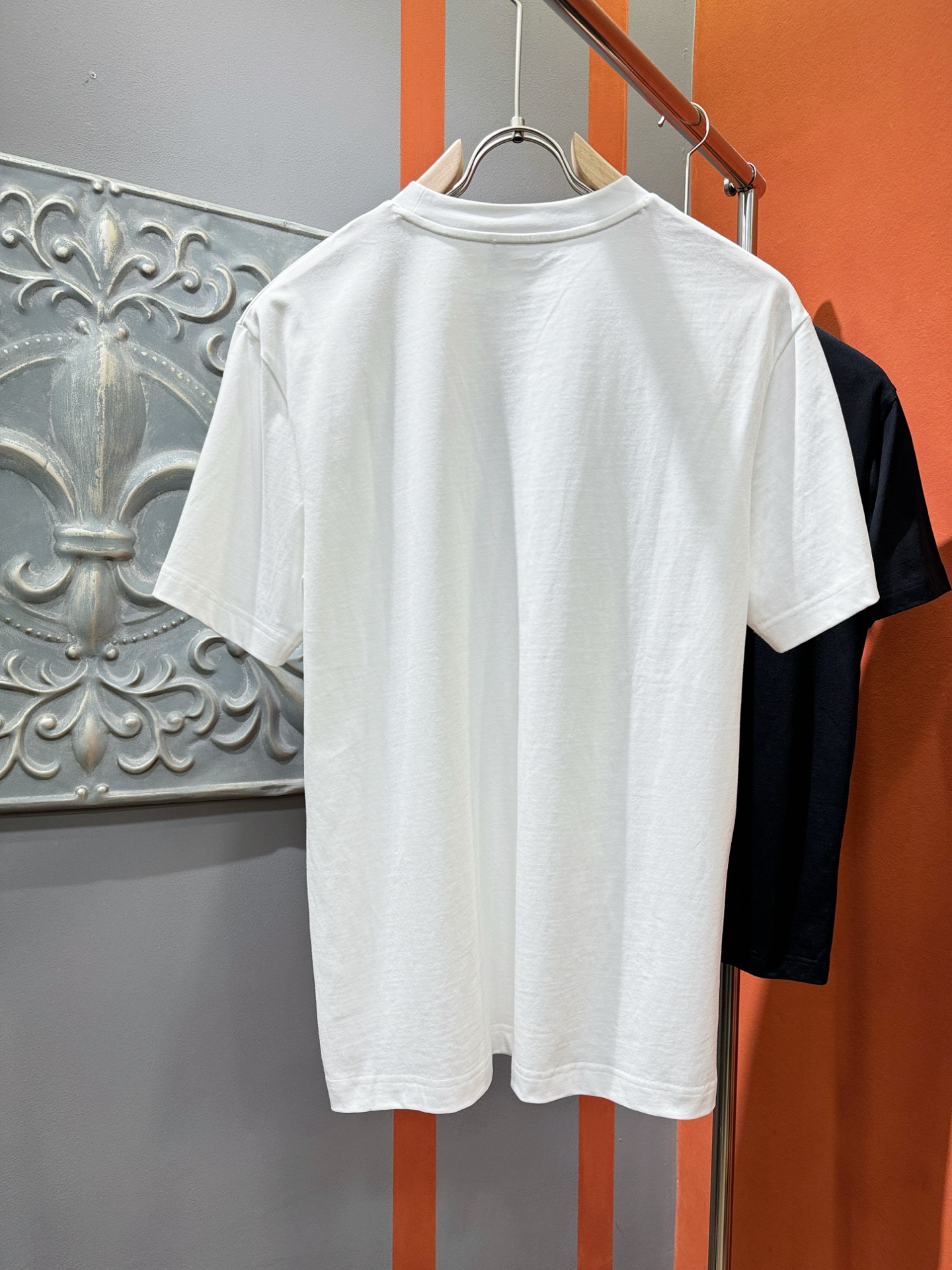 ヴェルサーチ アウトレット tシャツ激安通販 トップス 綿100% 半袖 ゆったり 男女兼用 プリント ホワイト_8