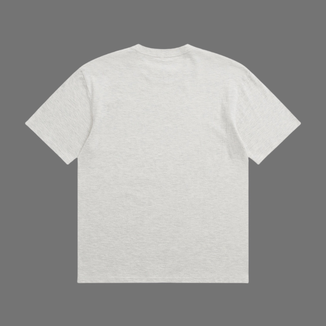 お得品‼ヴェルサーチトップスコピー トップス 綿100% 半袖Ｔシャツ ゆったり プリント  グレー_2