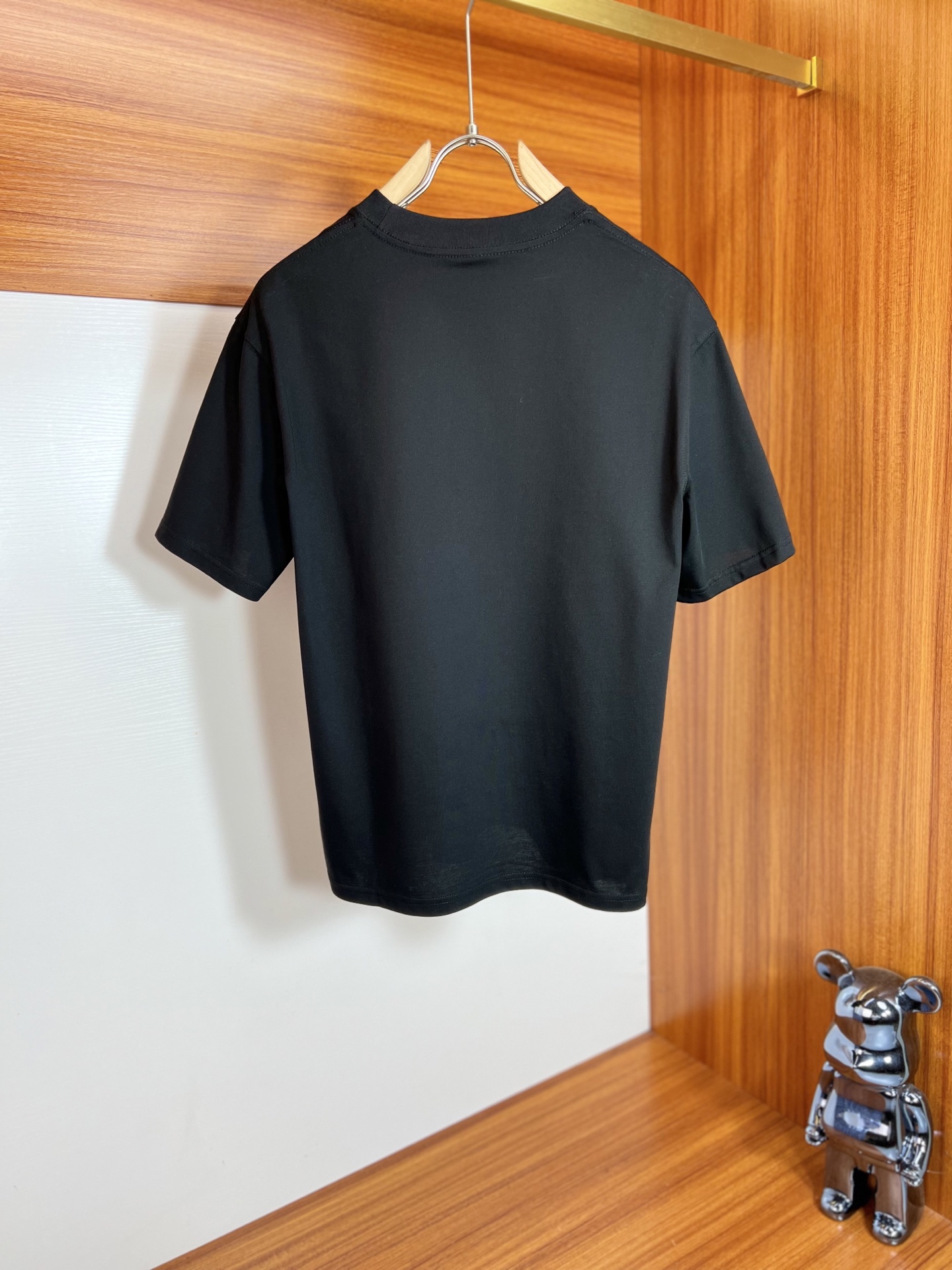 prada t シャツ メンズコピー トップス 短袖Ｔシャツ 柔らかい 純綿 プリント 上質商品 ブラック_2