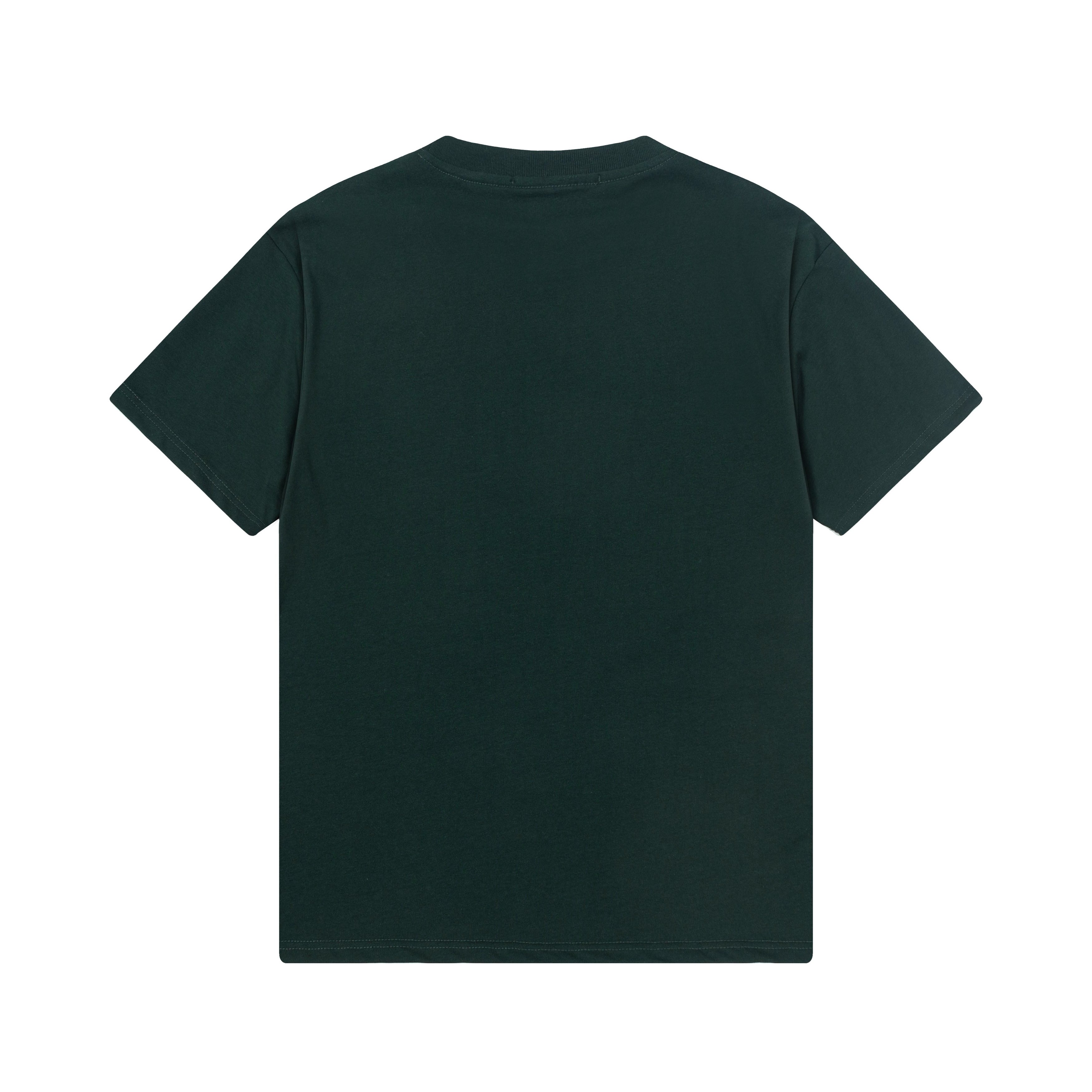 t シャツ メンズ プラダ偽物 人気定番 トップス 短袖Ｔシャツ 純綿 シンプル グリーン_2