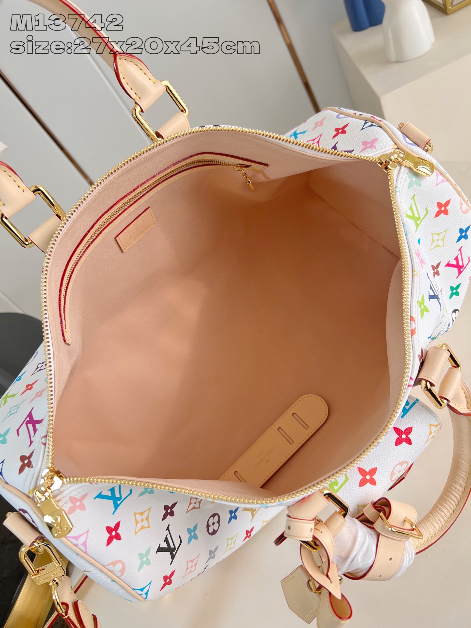 ルイヴィトンバッグ カプシーヌ激安通販 プリント 旅行 本革 大容量 レザー 優雅 ハンドバッグ  M13742 ホワイト_10