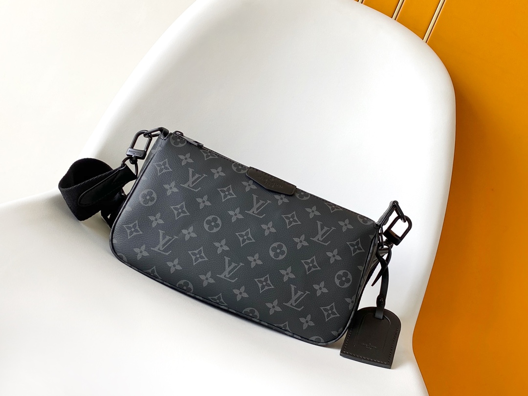 LV 人気定番 ヴィトン バッグ 軽い偽物 斜め掛けバッグ  牛革 上質 シンプル M11741 ブラック_1