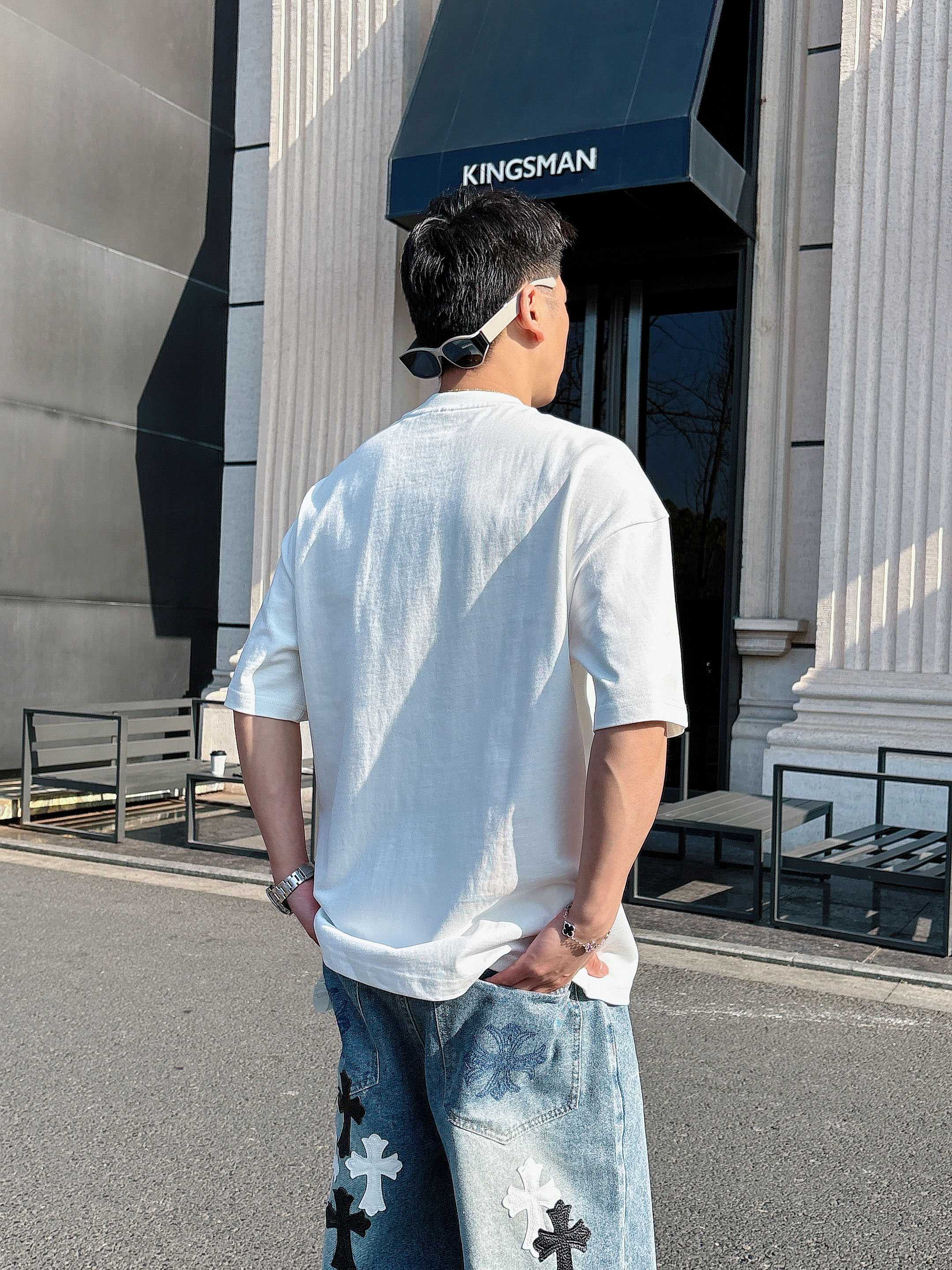 人気定番 フェンディ フィラ t シャツスーパーコピー 純綿 半袖 トップス プリント 柔らかい 男女兼用 ホワイト_5