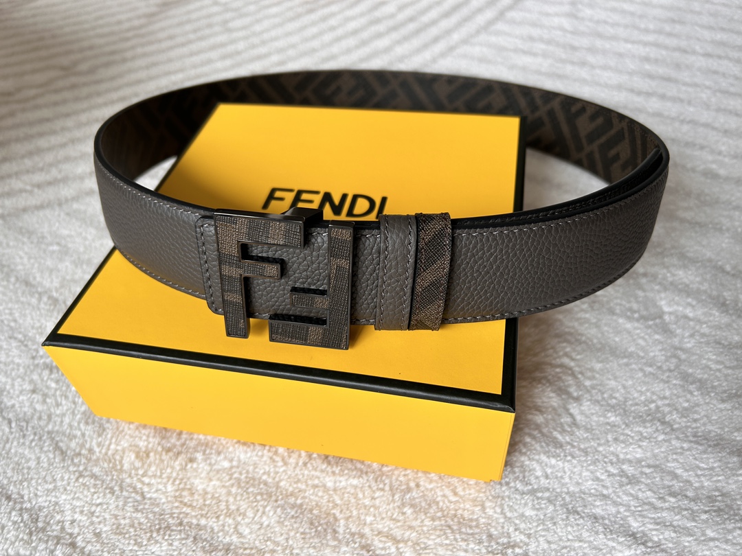 人気流行品 フェンディ 本スーパーコピー 牛革 レザー  幅4.0cm ビジネス 通勤 上質 メンズ ブラック_6