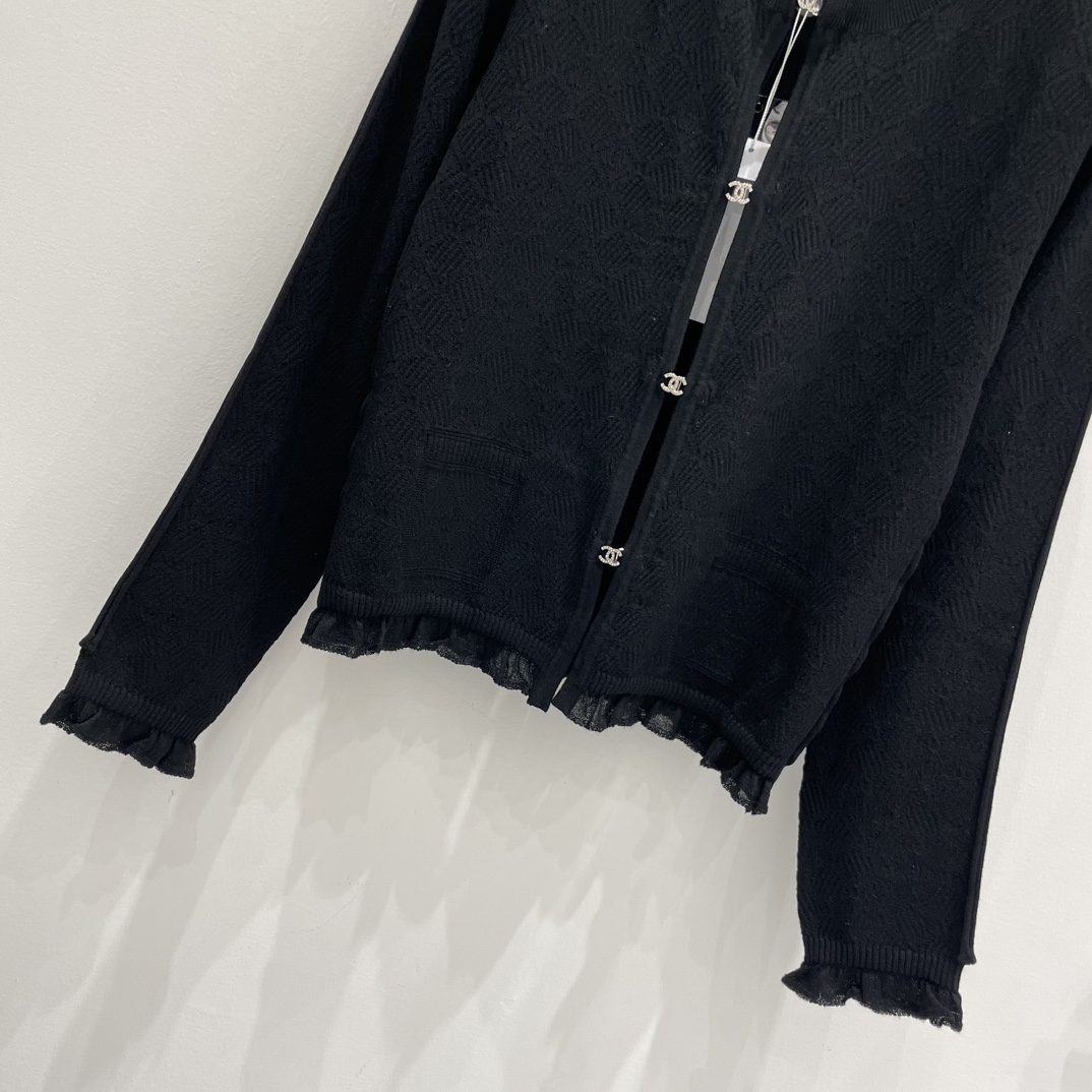 優雅レディ シャネル ジャケット ツイードコピー アウター トップス シンプル 通勤服 ブラック_2