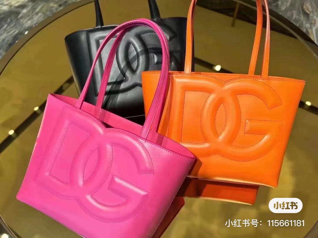 D＆G ドルチェ ＆ ガッバーナ バッグコピー 牛革 レザー ハンドバッグ 優雅レディ ローズレッド_6