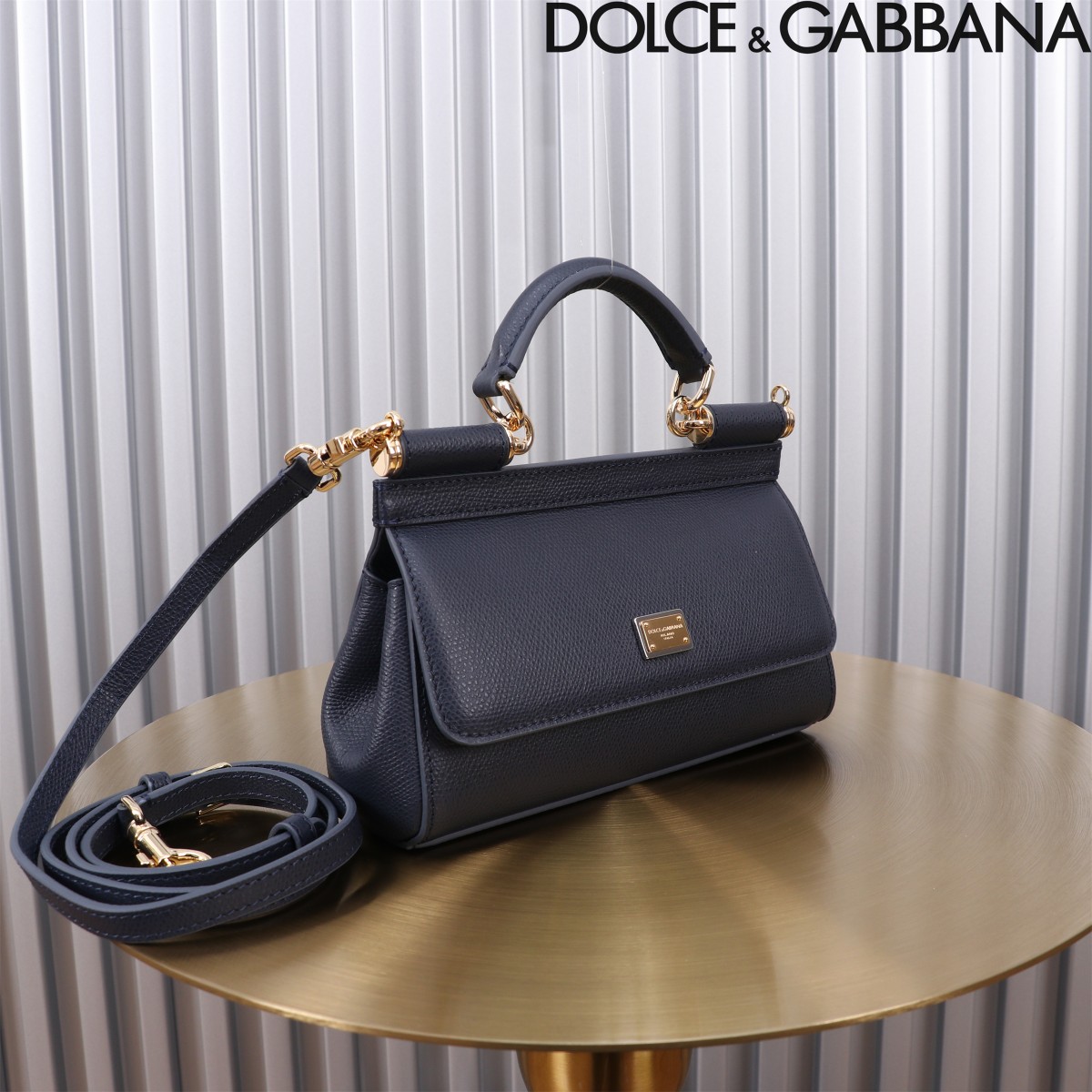 超激得価格 D＆G ドルガバ バッグスーパーコピー 牛革 レザー 斜め掛け ハンドバッグ 優雅レディ ブラック_2