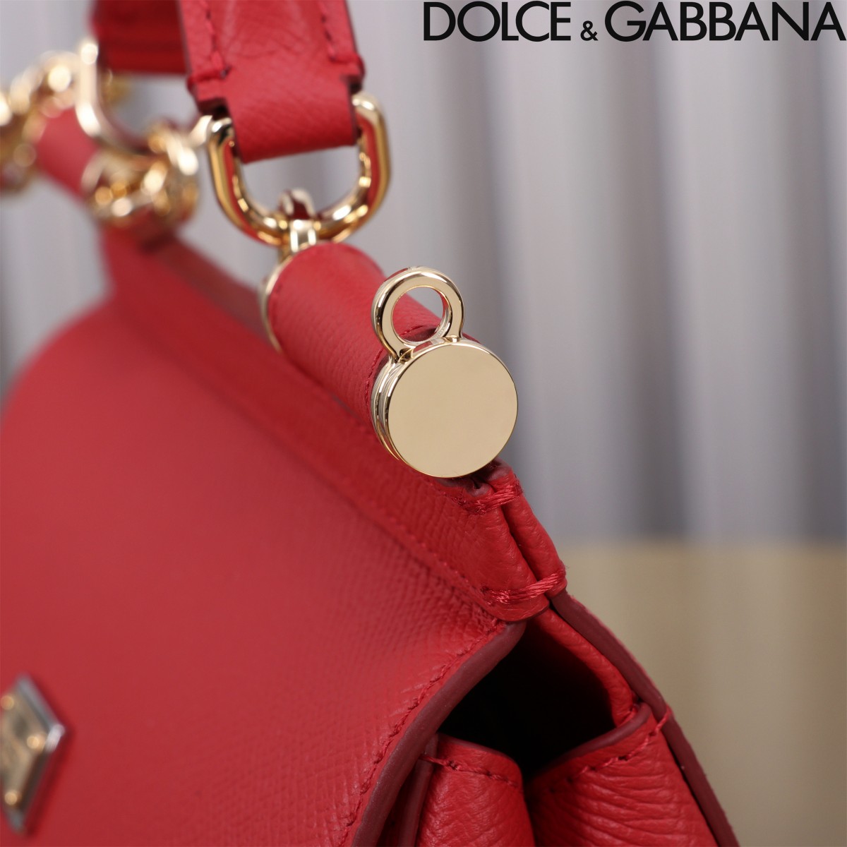 D＆G ドルガバ バックスーパーコピー 牛革 レザー 斜め掛け ハンドバッグ 優雅レディ レッド_9