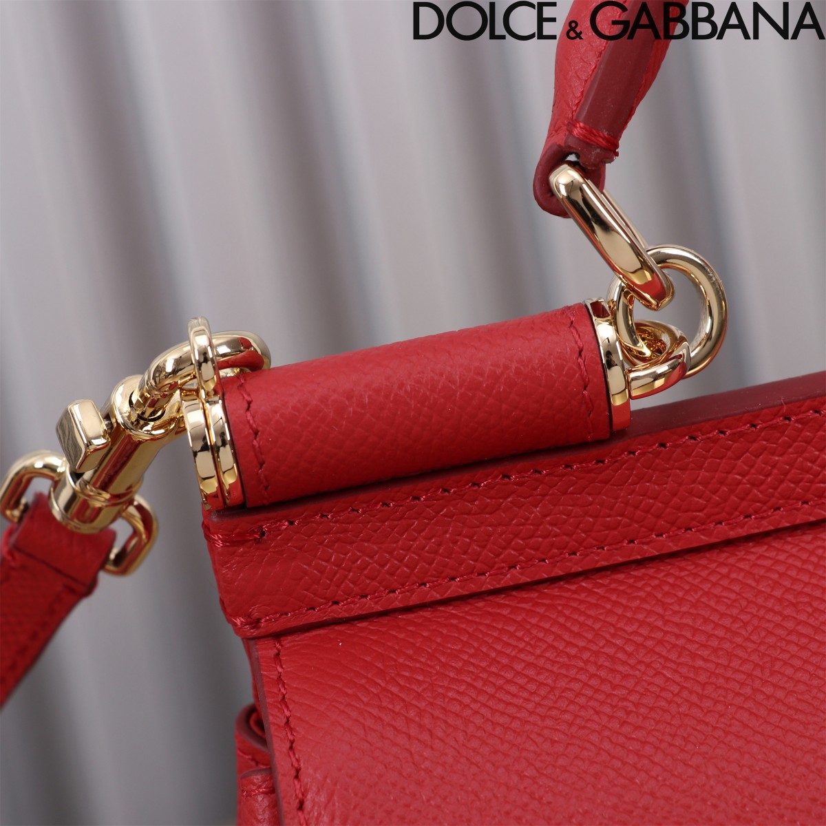 D＆G ドルガバ バックスーパーコピー 牛革 レザー 斜め掛け ハンドバッグ 優雅レディ レッド_10