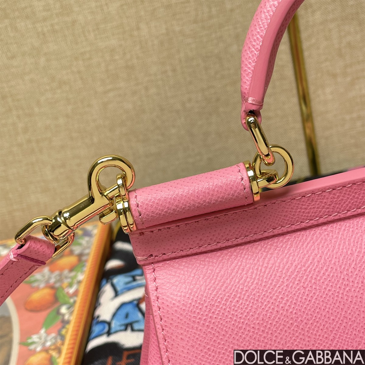 dolce&gabbana ウエスト バッグコピー 品質保証 牛革 レザー 斜め掛け ハンドバッグ 日常用 ピンク_7