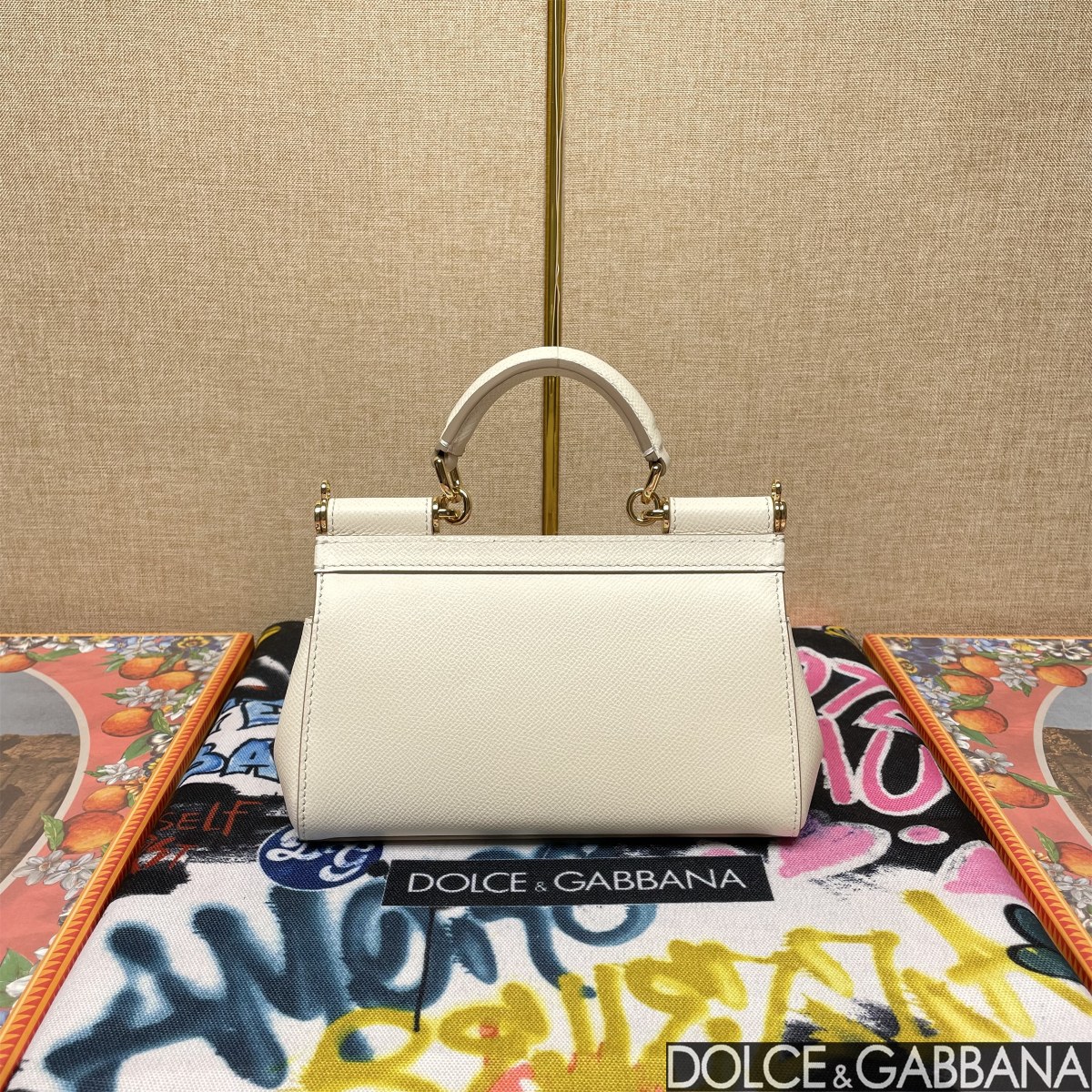 dolce&gabbana カバンスーパーコピー 品質保証 牛革 レザー 斜め掛け ハンドバッグ 日常用 ホワイト_3